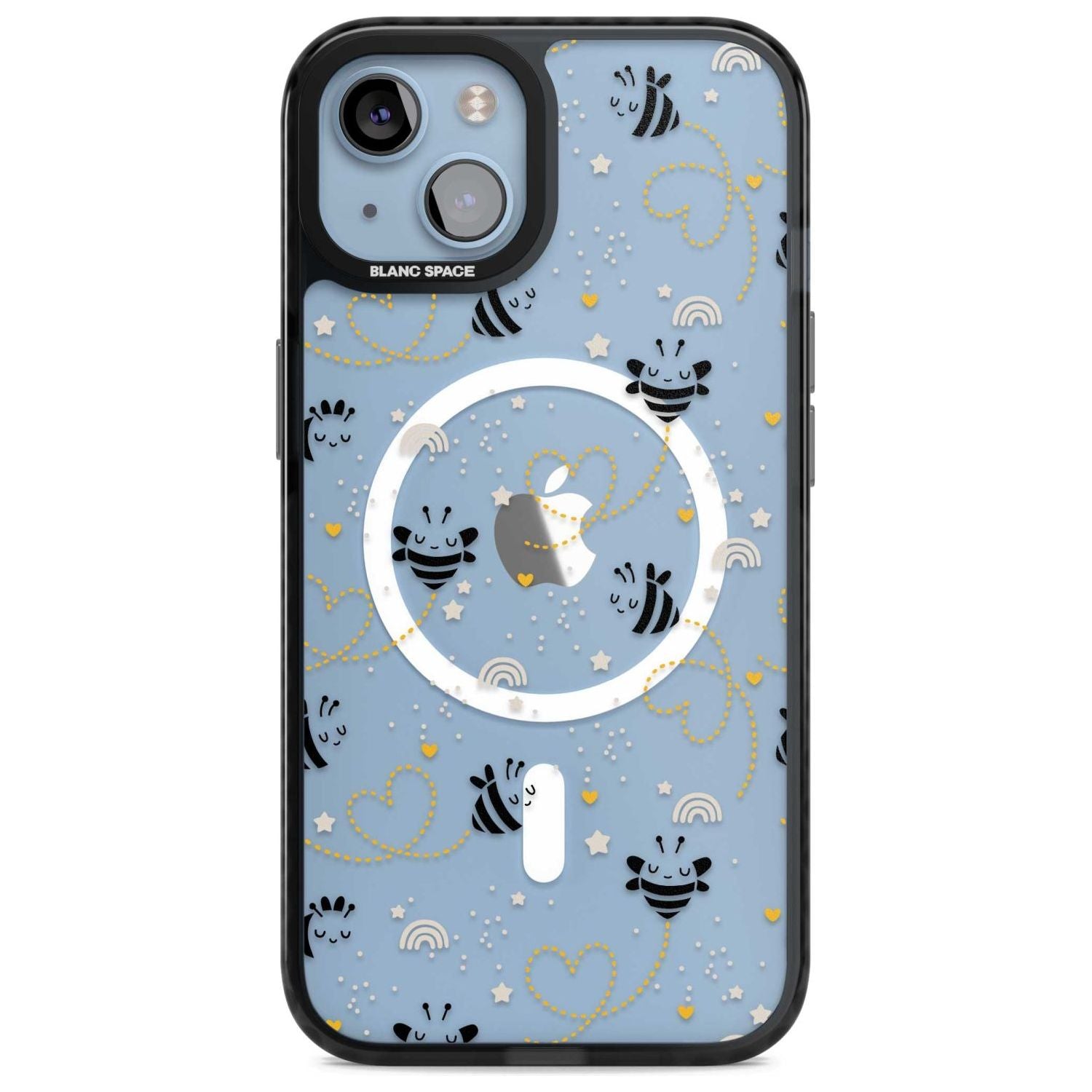 Bee Hearts Pattern