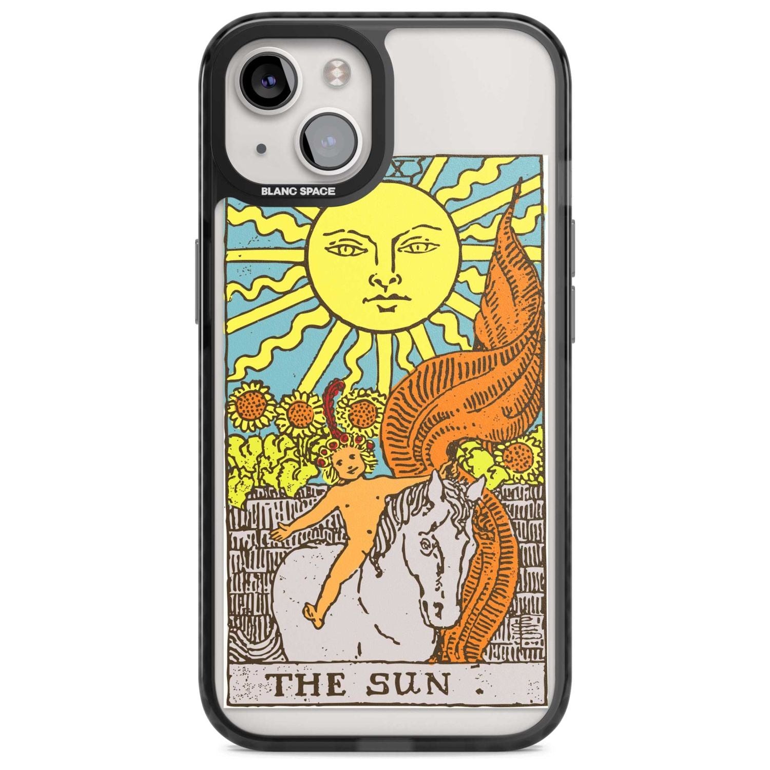 Personalised The Sun Tarot Card - Colour Custom Phone Case iPhone 15 Plus / Magsafe Black Impact Case,iPhone 15 / Magsafe Black Impact Case,iPhone 14 Plus / Magsafe Black Impact Case,iPhone 14 / Magsafe Black Impact Case,iPhone 13 / Magsafe Black Impact Case Blanc Space