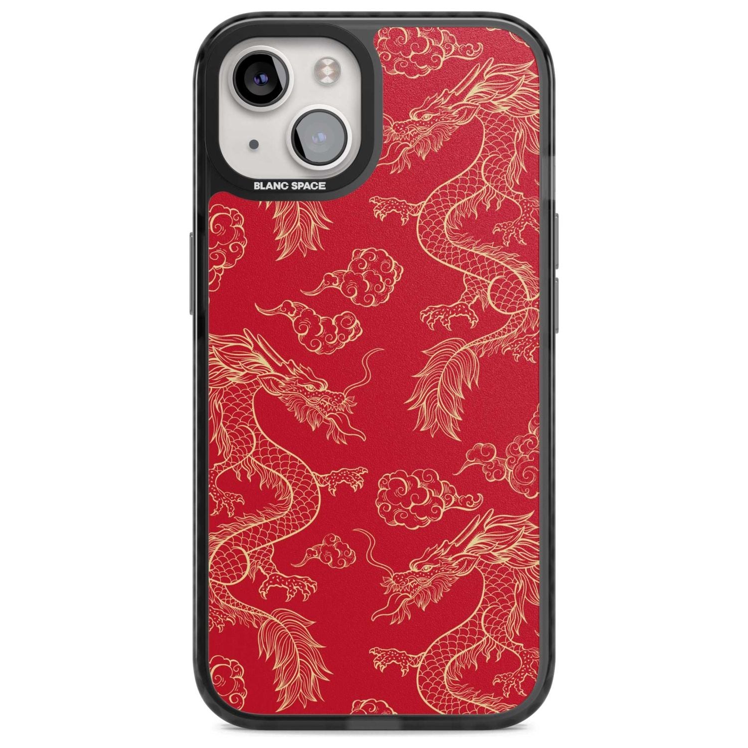 Red And Gold Dragon Pattern