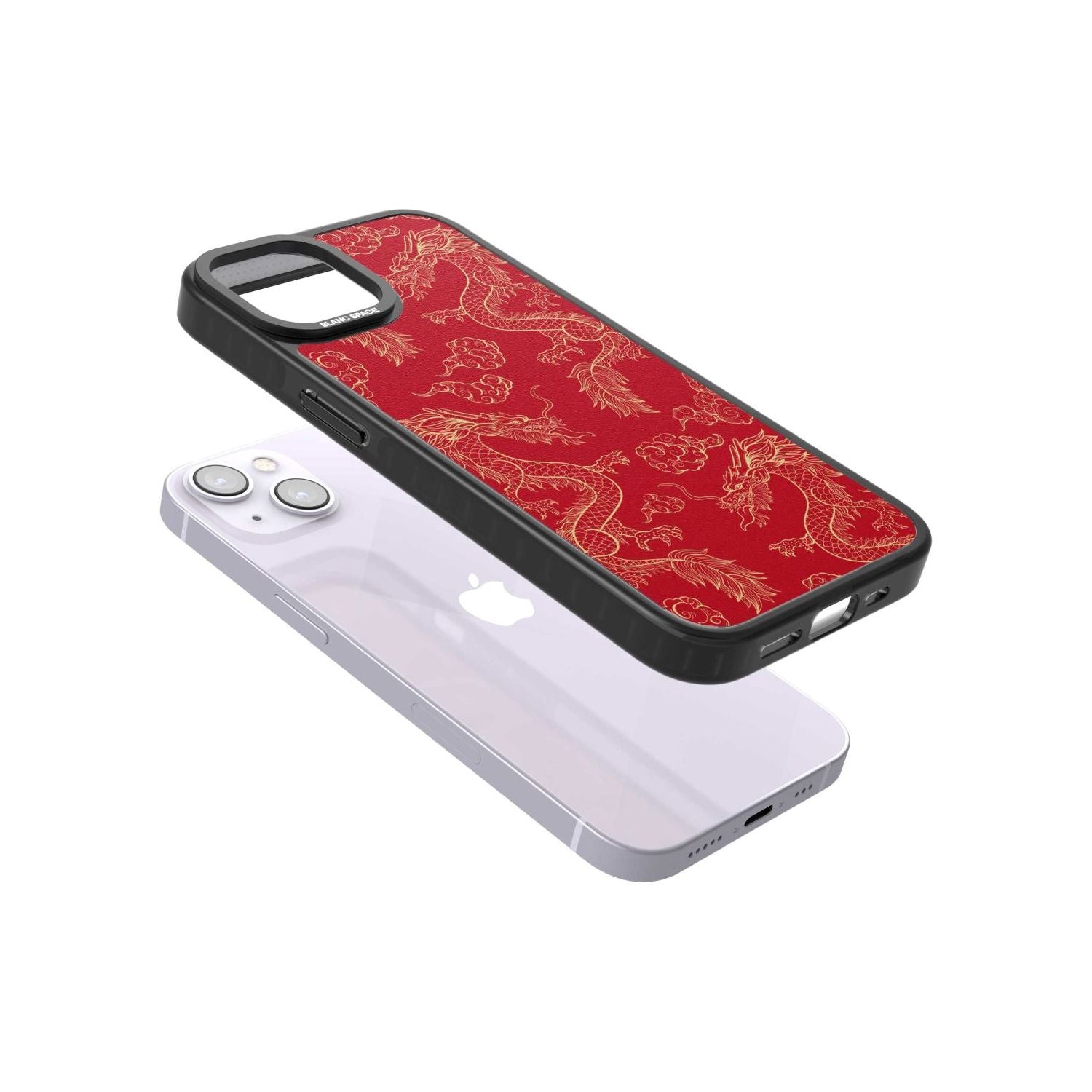 Red And Gold Dragon Pattern
