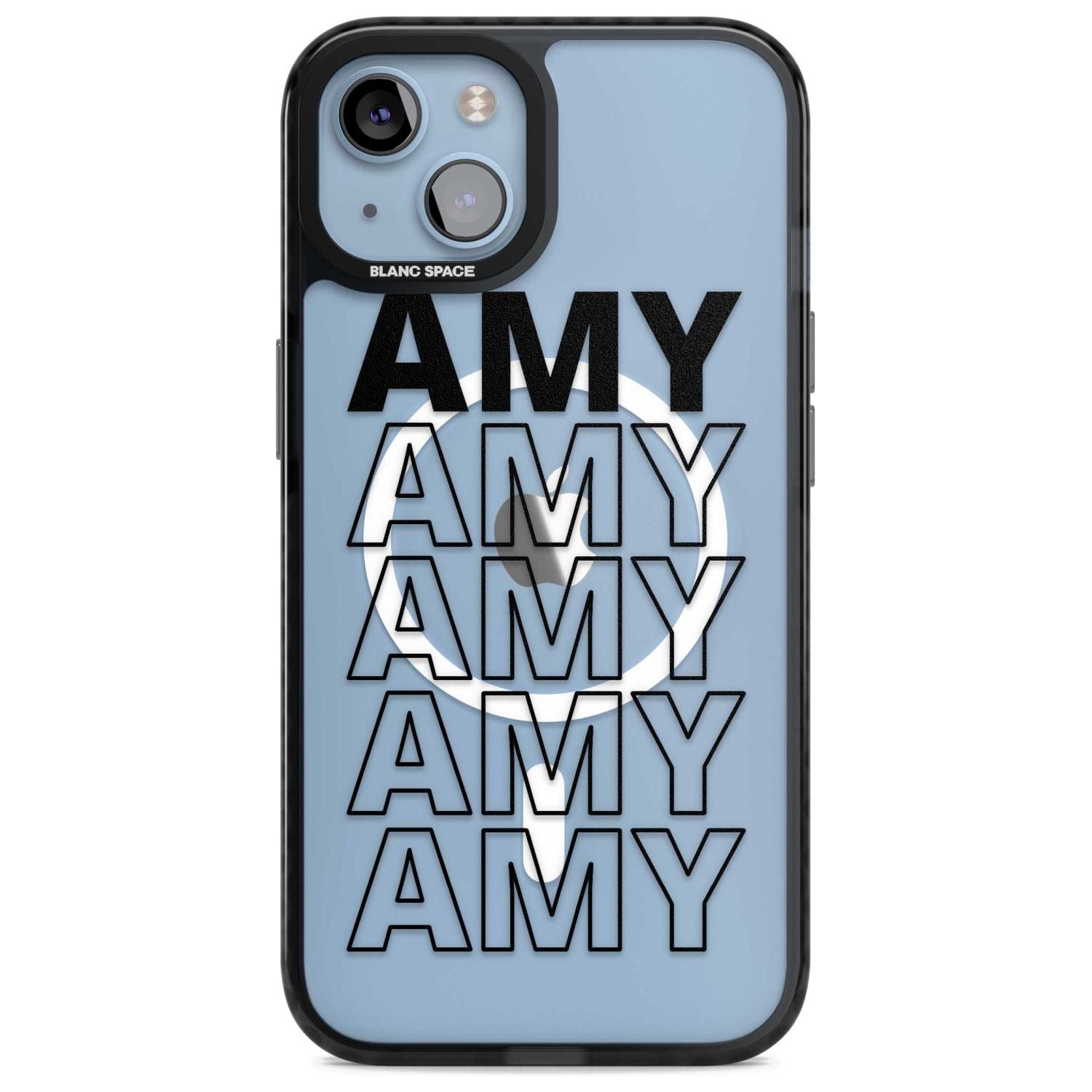 Personalised Clear Text 5A Custom Phone Case iPhone 15 Plus / Magsafe Black Impact Case,iPhone 15 / Magsafe Black Impact Case,iPhone 14 Plus / Magsafe Black Impact Case,iPhone 14 / Magsafe Black Impact Case,iPhone 13 / Magsafe Black Impact Case Blanc Space