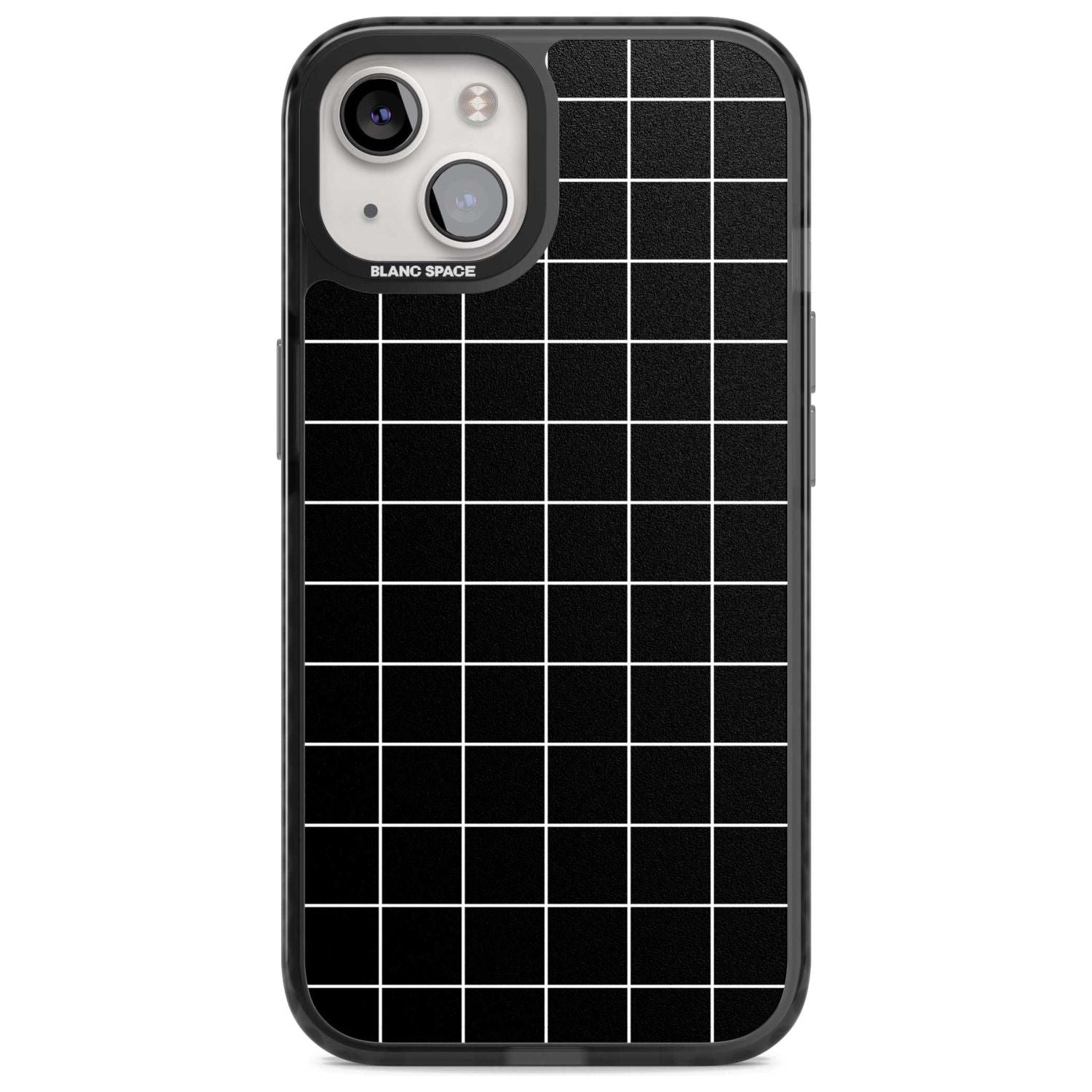 Minimalist Grid Pattern Black