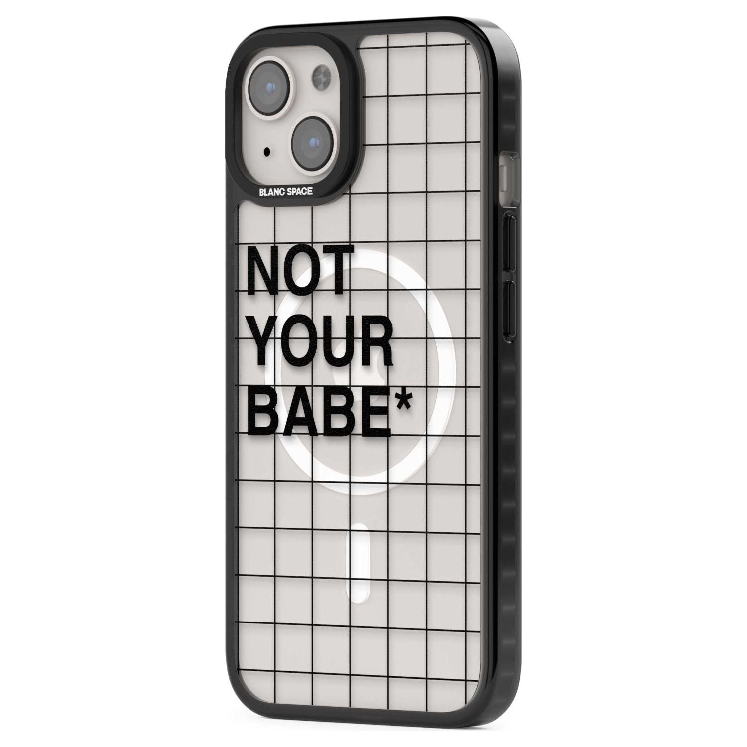 Grid Pattern Not Your Babe Phone Case iPhone 15 Pro Max / Black Impact Case,iPhone 15 Plus / Black Impact Case,iPhone 15 Pro / Black Impact Case,iPhone 15 / Black Impact Case,iPhone 15 Pro Max / Impact Case,iPhone 15 Plus / Impact Case,iPhone 15 Pro / Impact Case,iPhone 15 / Impact Case,iPhone 15 Pro Max / Magsafe Black Impact Case,iPhone 15 Plus / Magsafe Black Impact Case,iPhone 15 Pro / Magsafe Black Impact Case,iPhone 15 / Magsafe Black Impact Case,iPhone 14 Pro Max / Black Impact Case,iPhone 14 Plus /