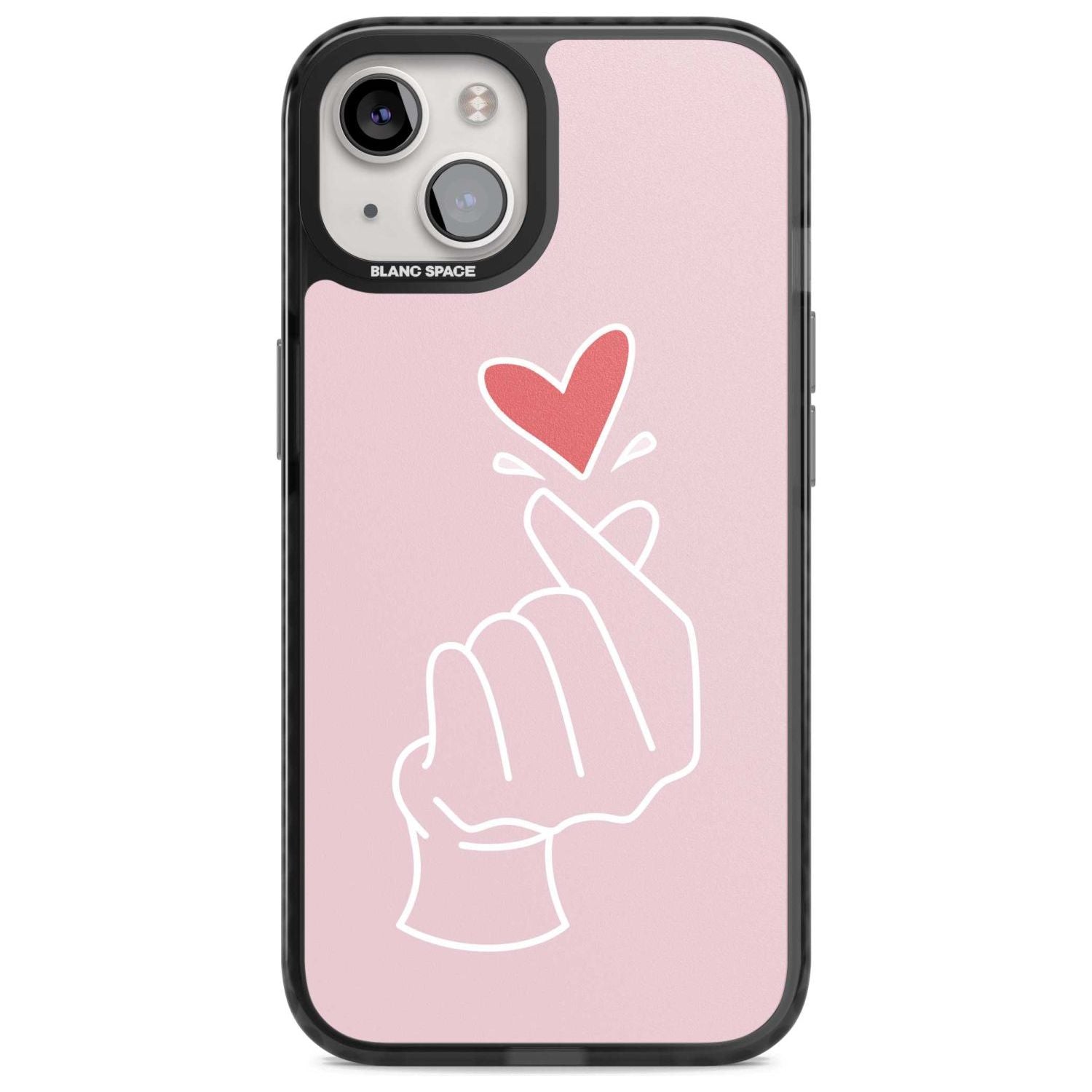 Pink Heart Hand