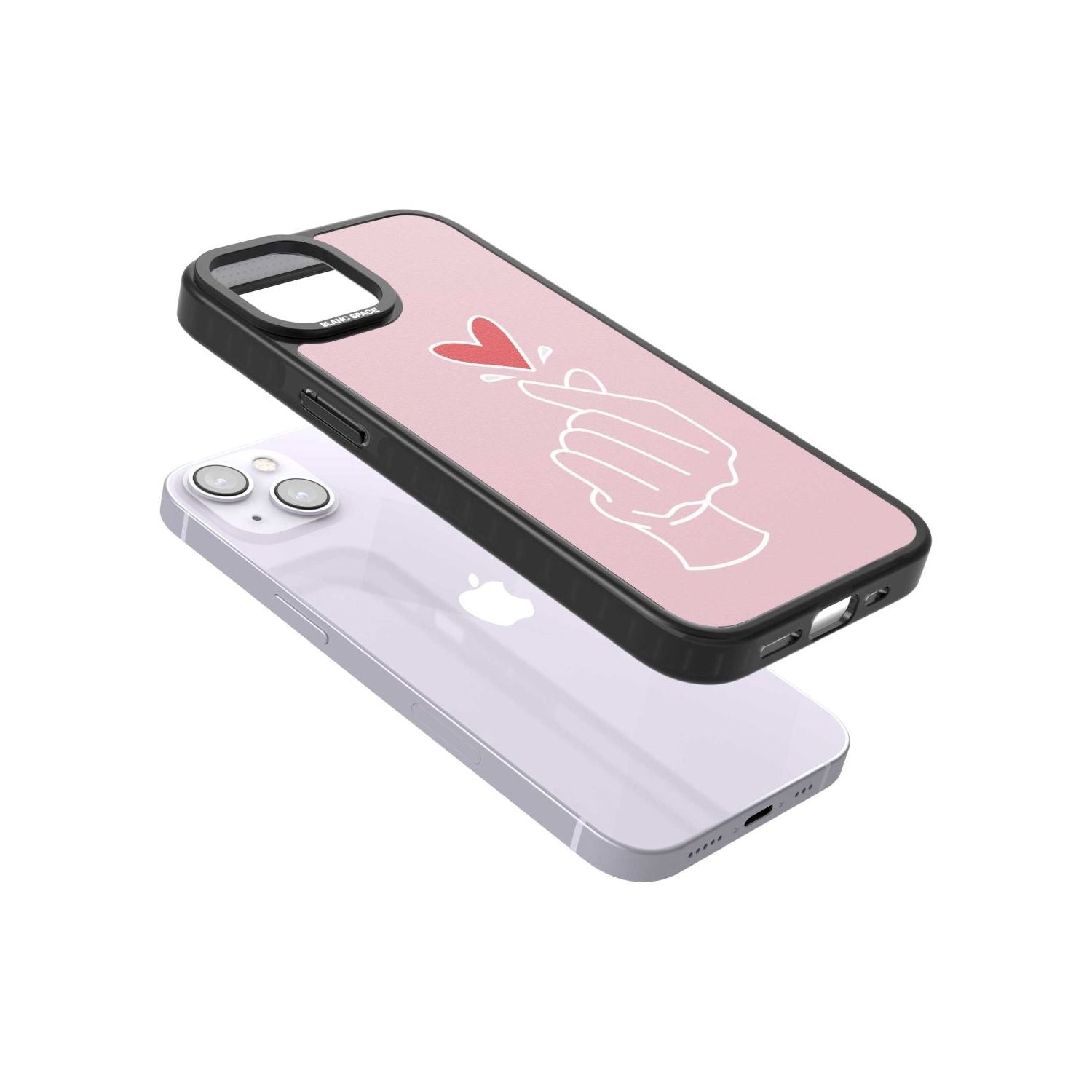 Pink Heart Hand