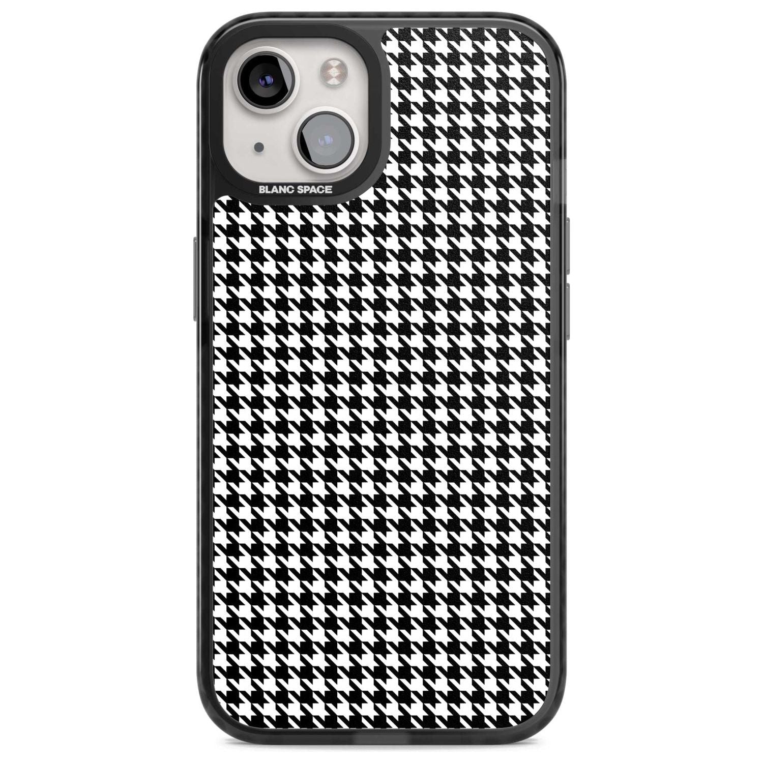 Black Houndstooth Pattern Phone Case iPhone 15 / Magsafe Black Impact Case,iPhone 15 Plus / Magsafe Black Impact Case,iPhone 13 / Magsafe Black Impact Case,iPhone 14 / Magsafe Black Impact Case,iPhone 14 Plus / Magsafe Black Impact Case Blanc Space