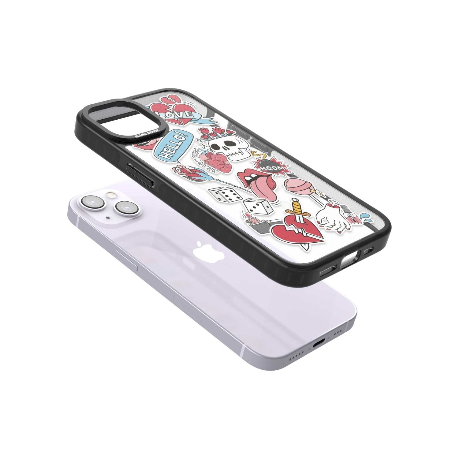 Skull & Flowers Stickers