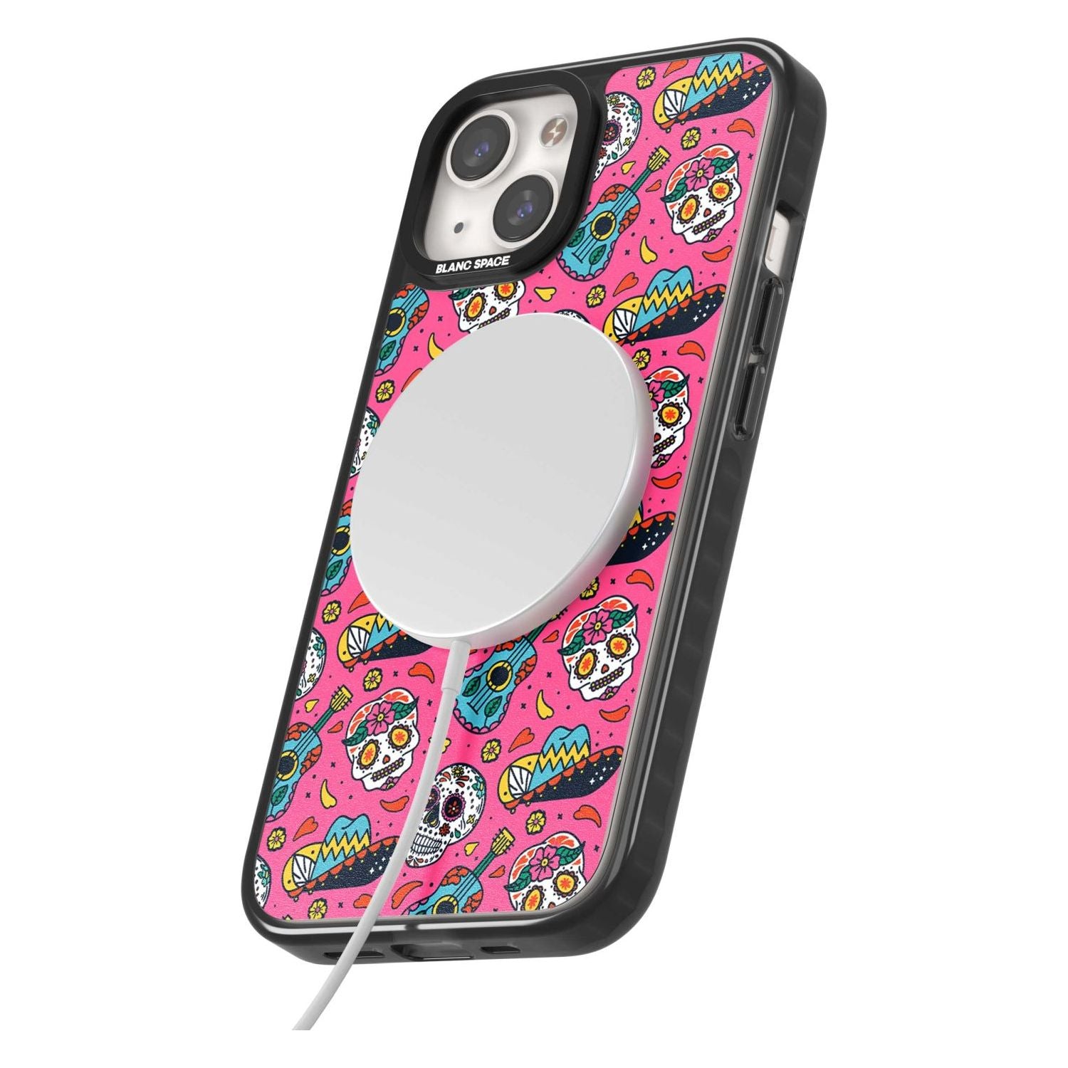 Pink Day Of The Dead Pattern