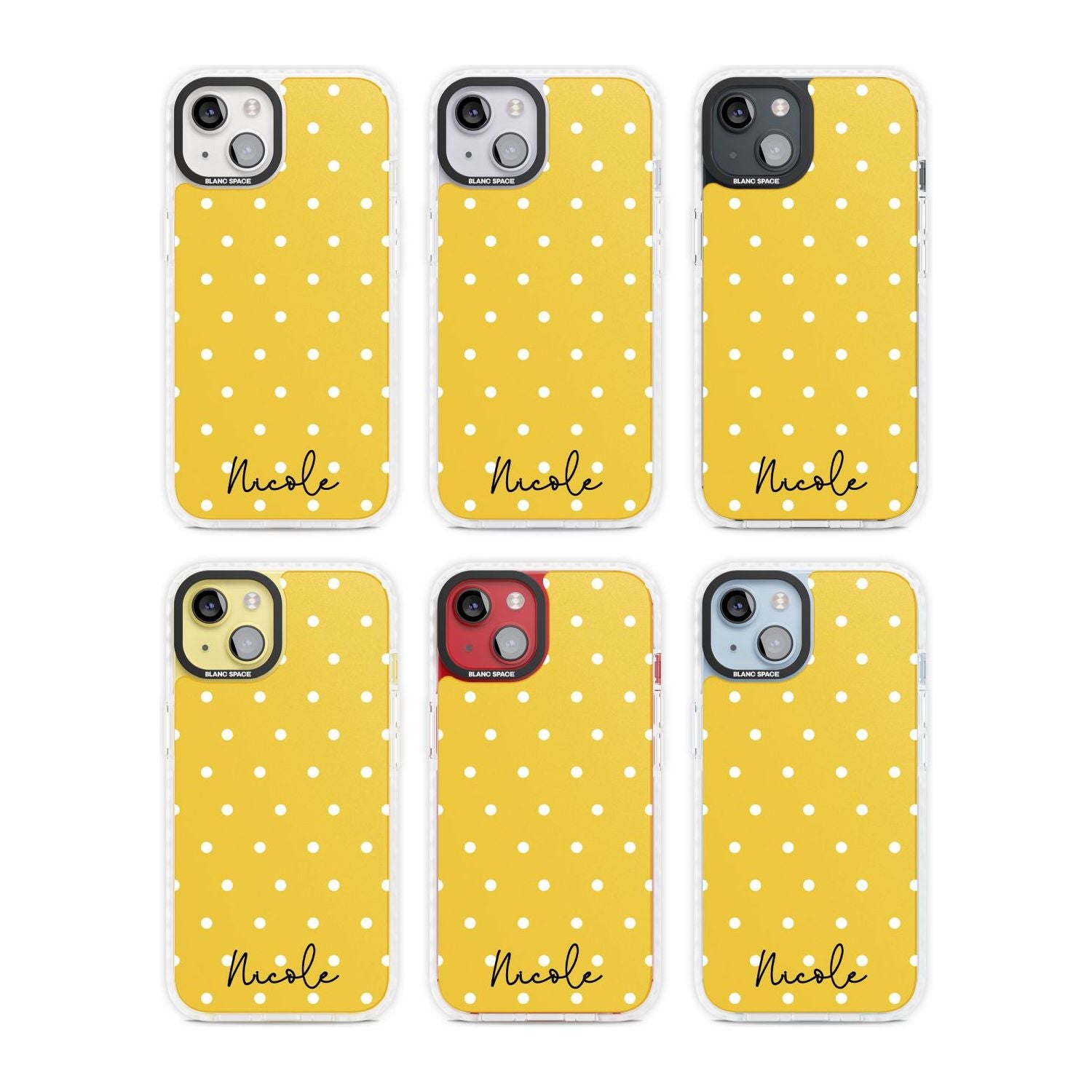 Personalised Yellow Polka Dot Custom Phone Case iPhone 15 Pro Max / Black Impact Case,iPhone 15 Plus / Black Impact Case,iPhone 15 Pro / Black Impact Case,iPhone 15 / Black Impact Case,iPhone 15 Pro Max / Impact Case,iPhone 15 Plus / Impact Case,iPhone 15 Pro / Impact Case,iPhone 15 / Impact Case,iPhone 15 Pro Max / Magsafe Black Impact Case,iPhone 15 Plus / Magsafe Black Impact Case,iPhone 15 Pro / Magsafe Black Impact Case,iPhone 15 / Magsafe Black Impact Case,iPhone 14 Pro Max / Black Impact Case,iPhone