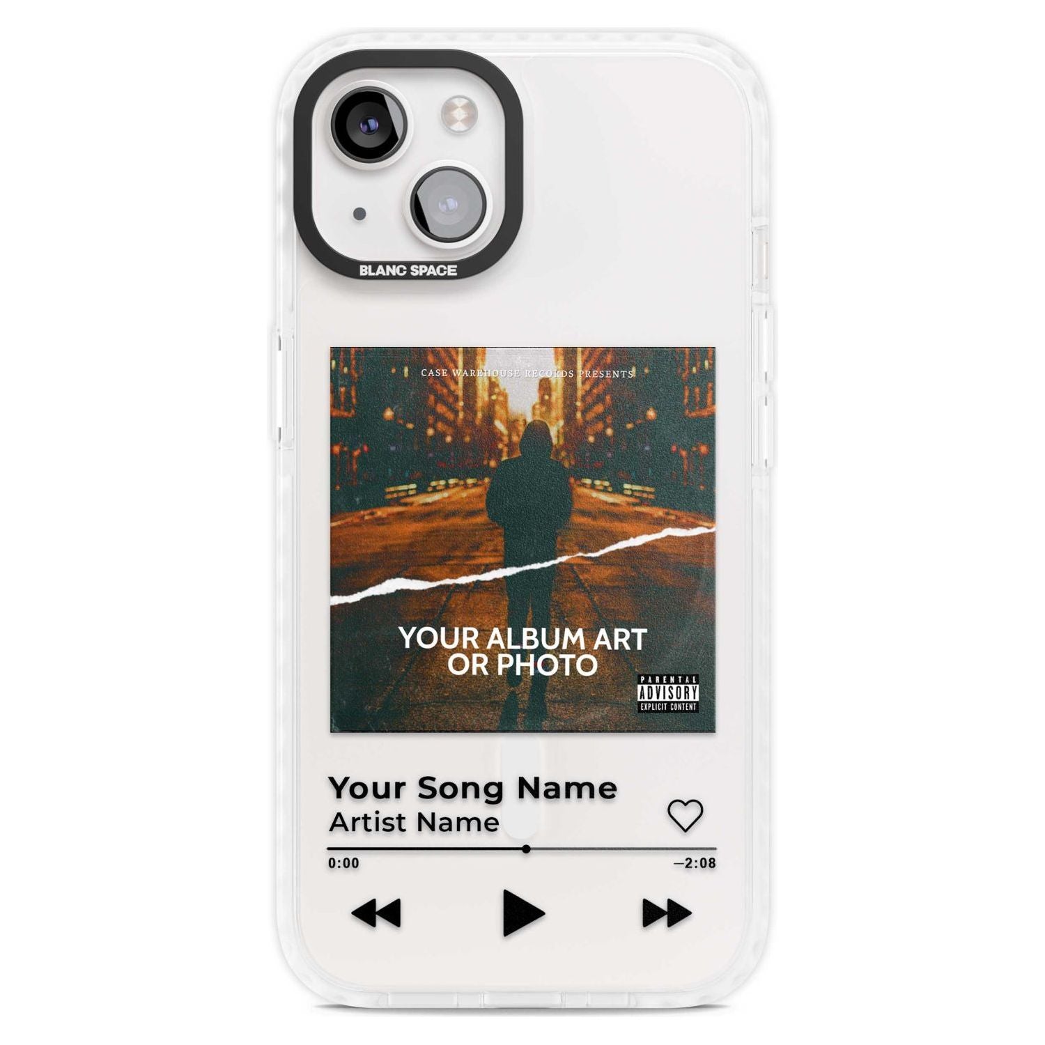 Personalised Album Art Custom Phone Case iPhone 15 Plus / Magsafe Impact Case,iPhone 15 / Magsafe Impact Case Blanc Space