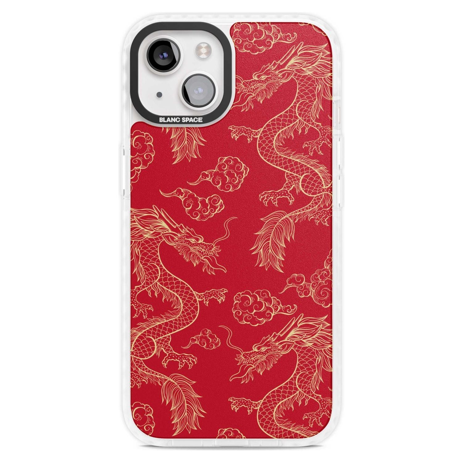 Red And Gold Dragon Pattern