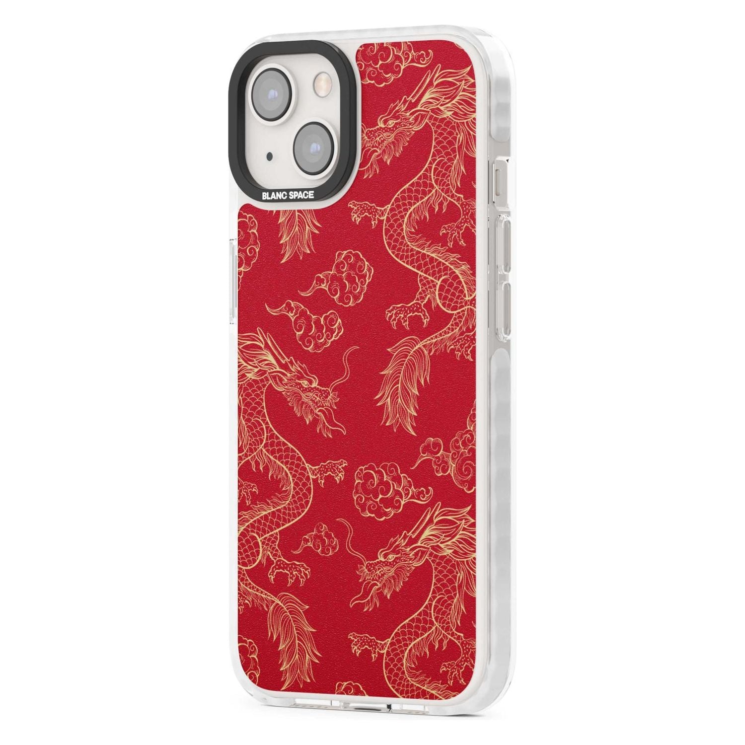 Red And Gold Dragon Pattern