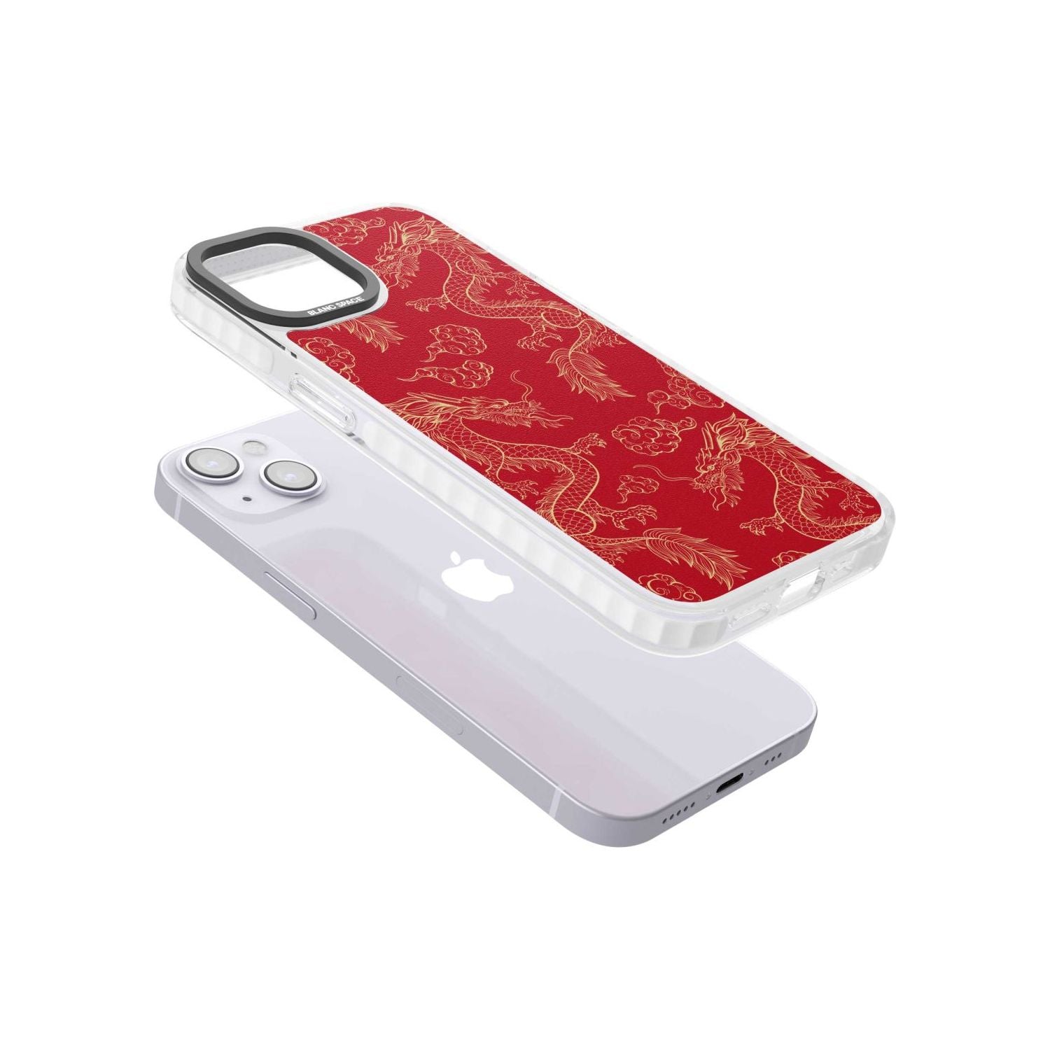 Red And Gold Dragon Pattern
