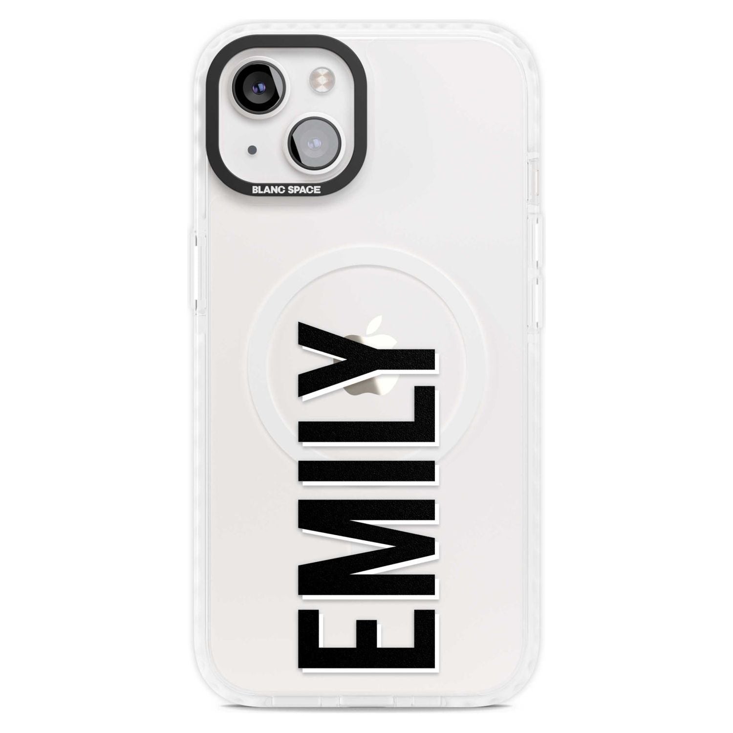 Personalised Clear Text 3A Custom Phone Case iPhone 15 Plus / Magsafe Impact Case,iPhone 15 / Magsafe Impact Case Blanc Space