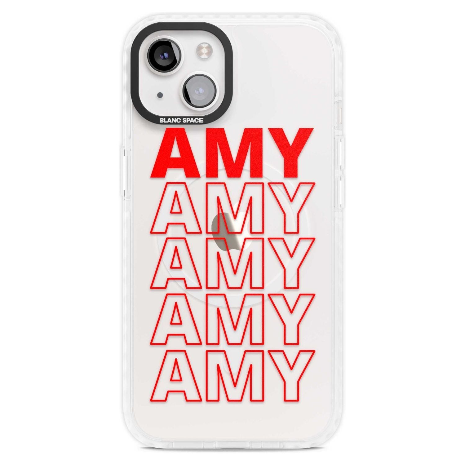 Personalised Clear Text 5B Custom Phone Case iPhone 15 Plus / Magsafe Impact Case,iPhone 15 / Magsafe Impact Case Blanc Space