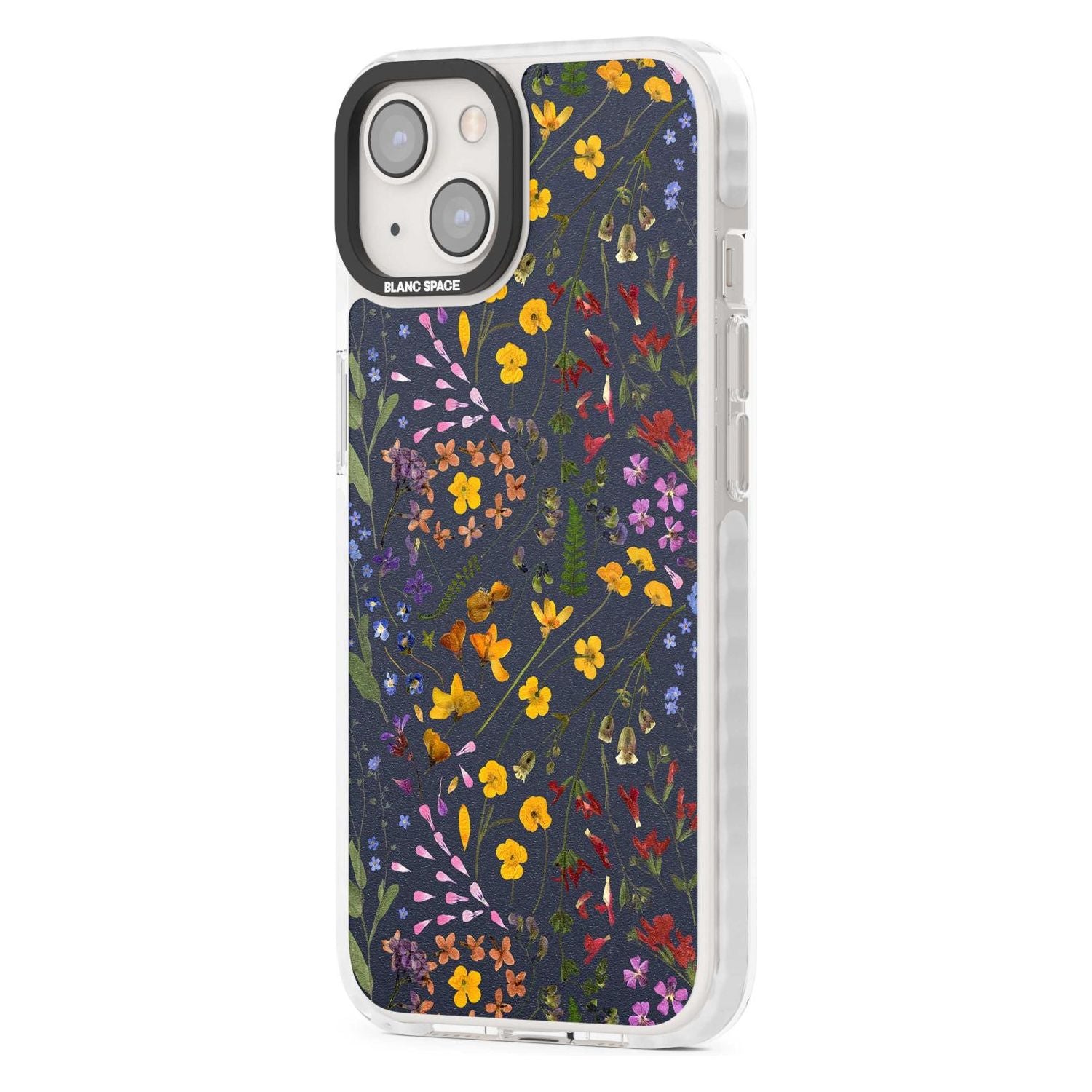 Wildflower Leaves Cluster Navy