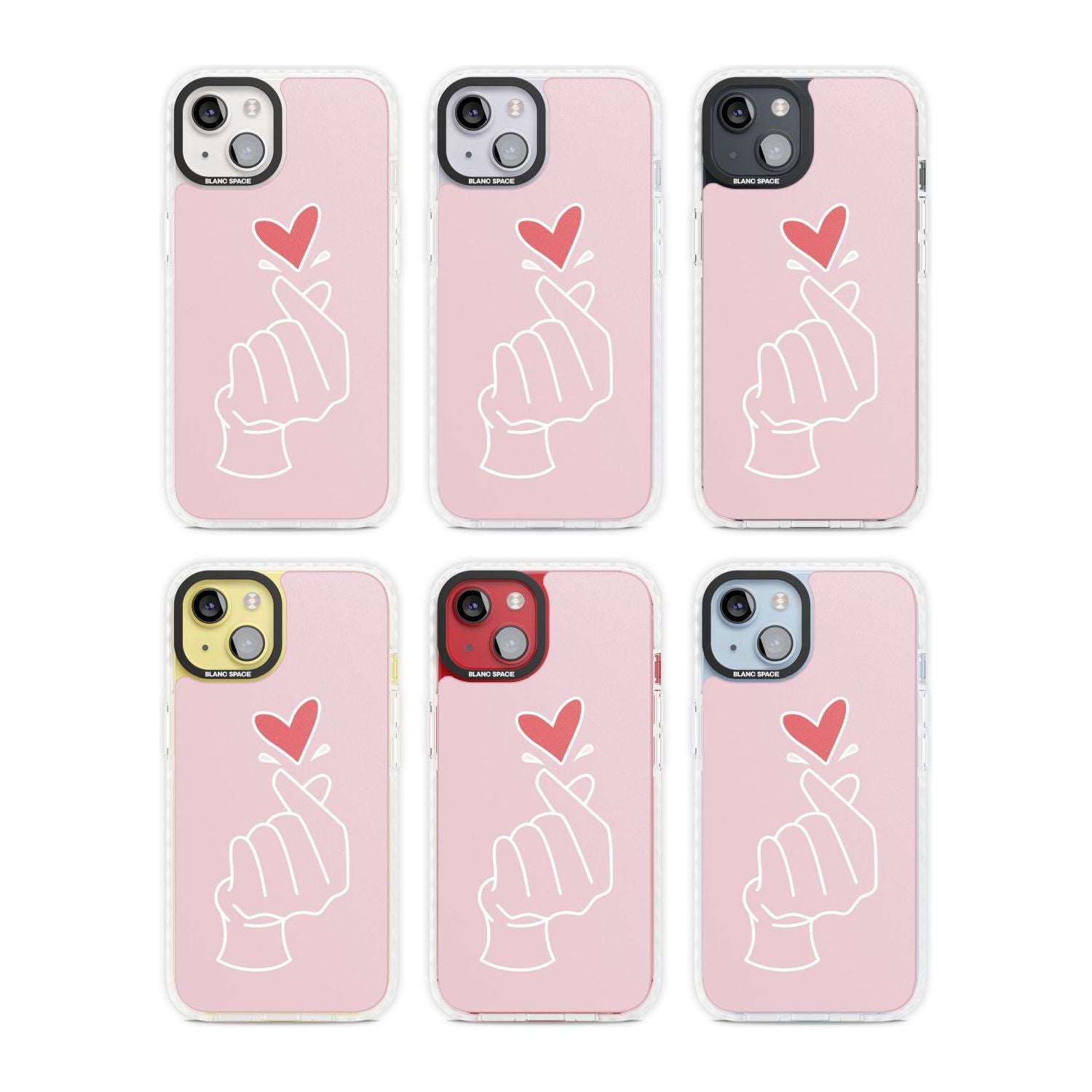 Pink Heart Hand
