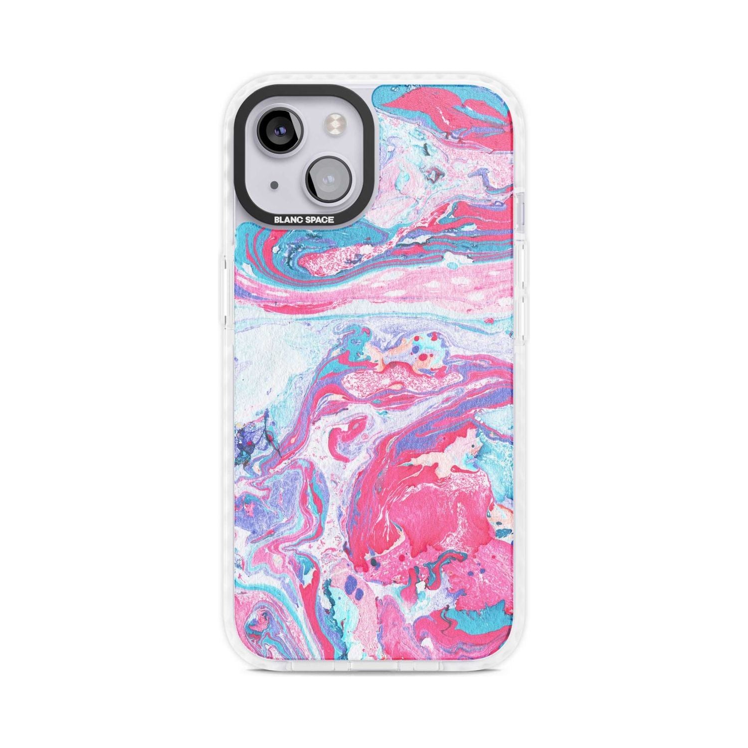 Pink, Blue & Purple Marbled Paper Pattern