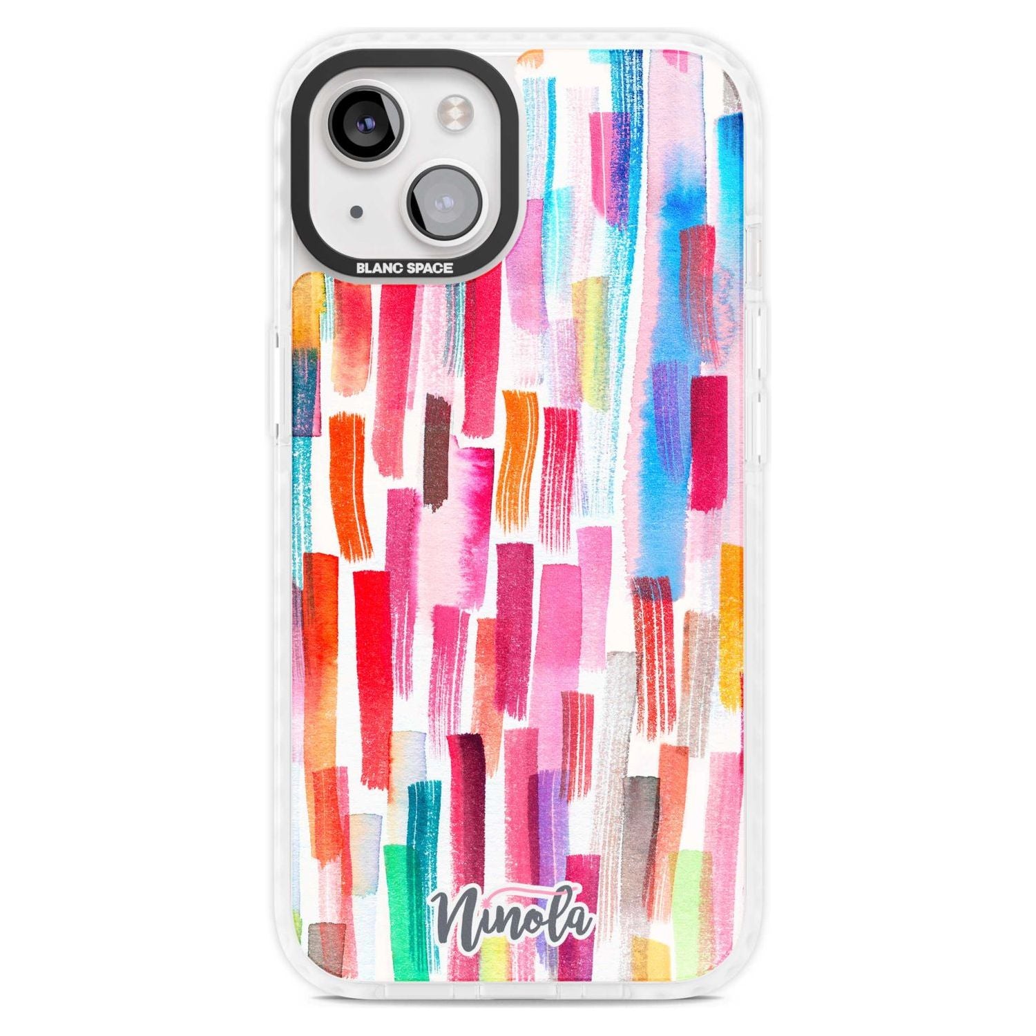 Colorful Brushstrokes Phone Case iPhone 15 Plus / Magsafe Impact Case,iPhone 15 / Magsafe Impact Case Blanc Space