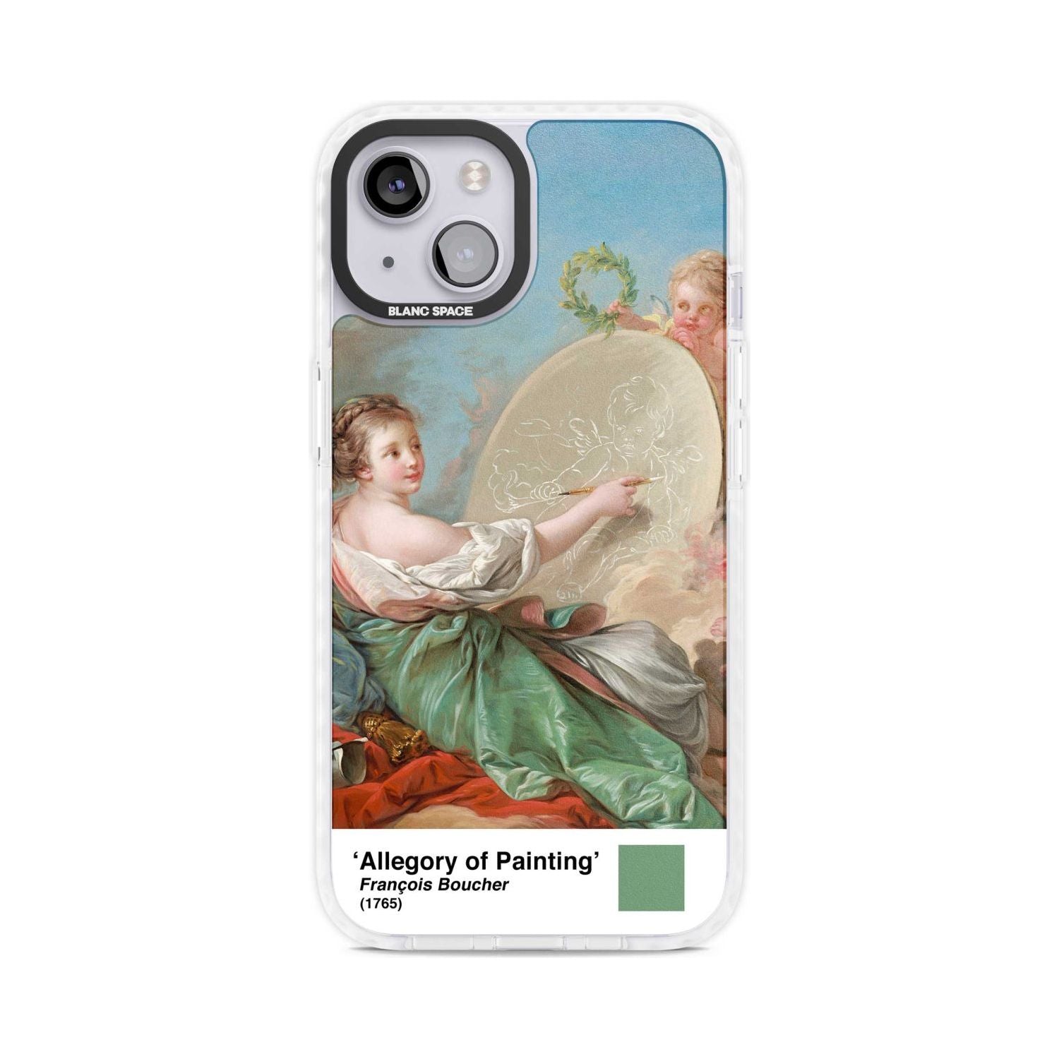 Allegory of Painting Phone Case iPhone 15 Plus / Magsafe Impact Case,iPhone 15 / Magsafe Impact Case Blanc Space