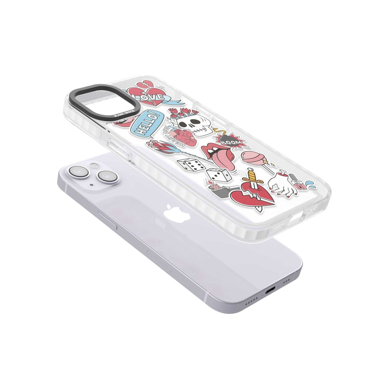 Skull & Flowers Stickers