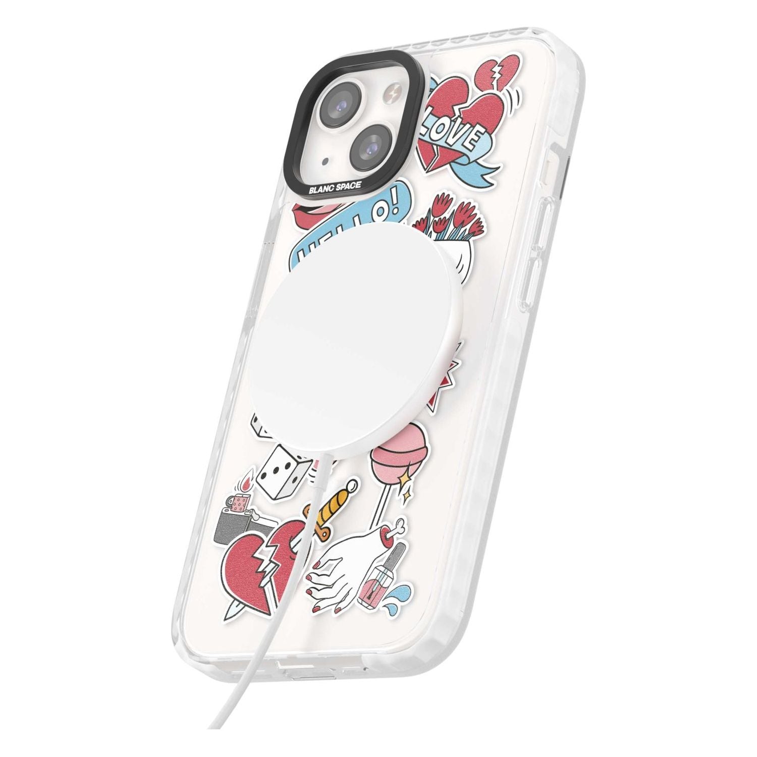 Skull & Flowers Stickers