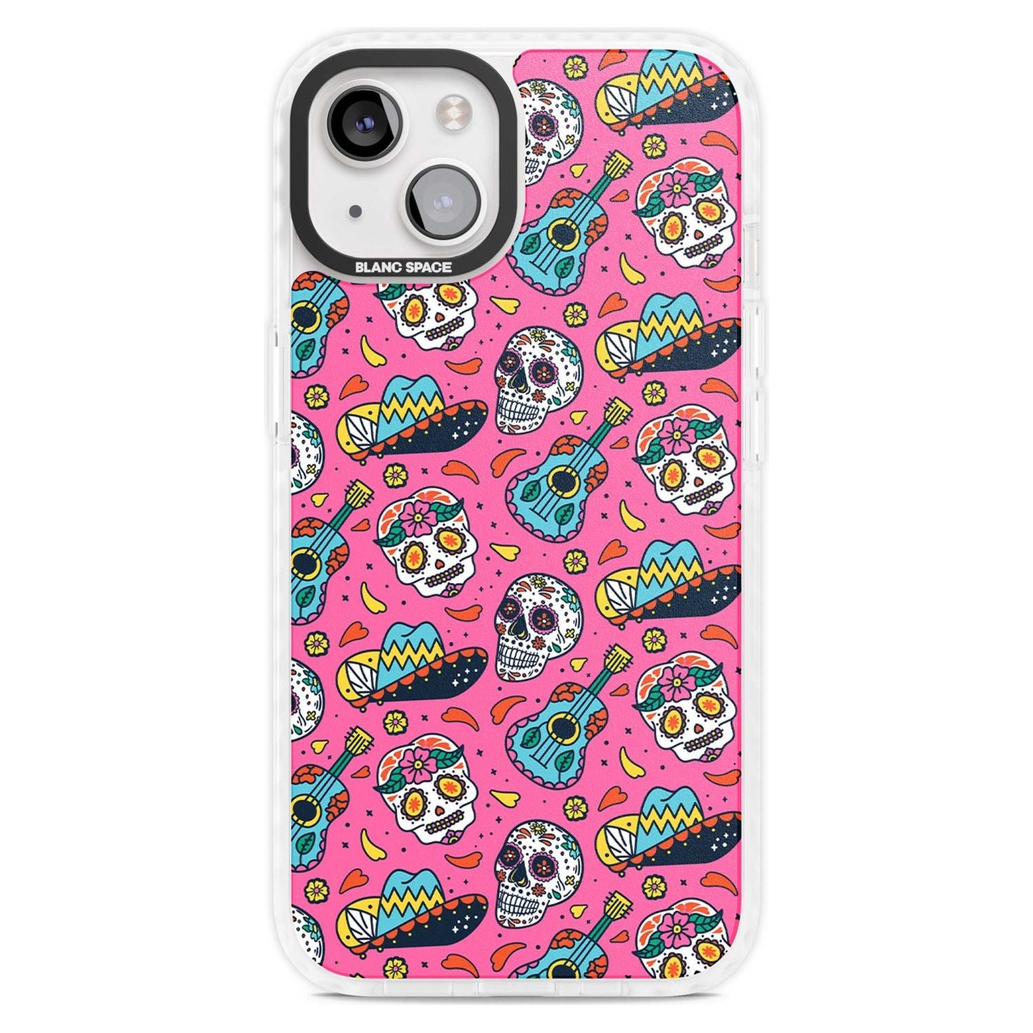 Pink Day Of The Dead Pattern