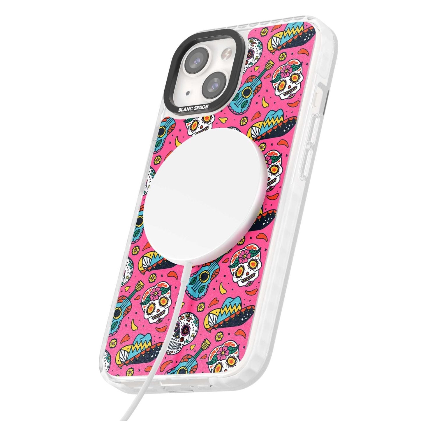 Pink Day Of The Dead Pattern