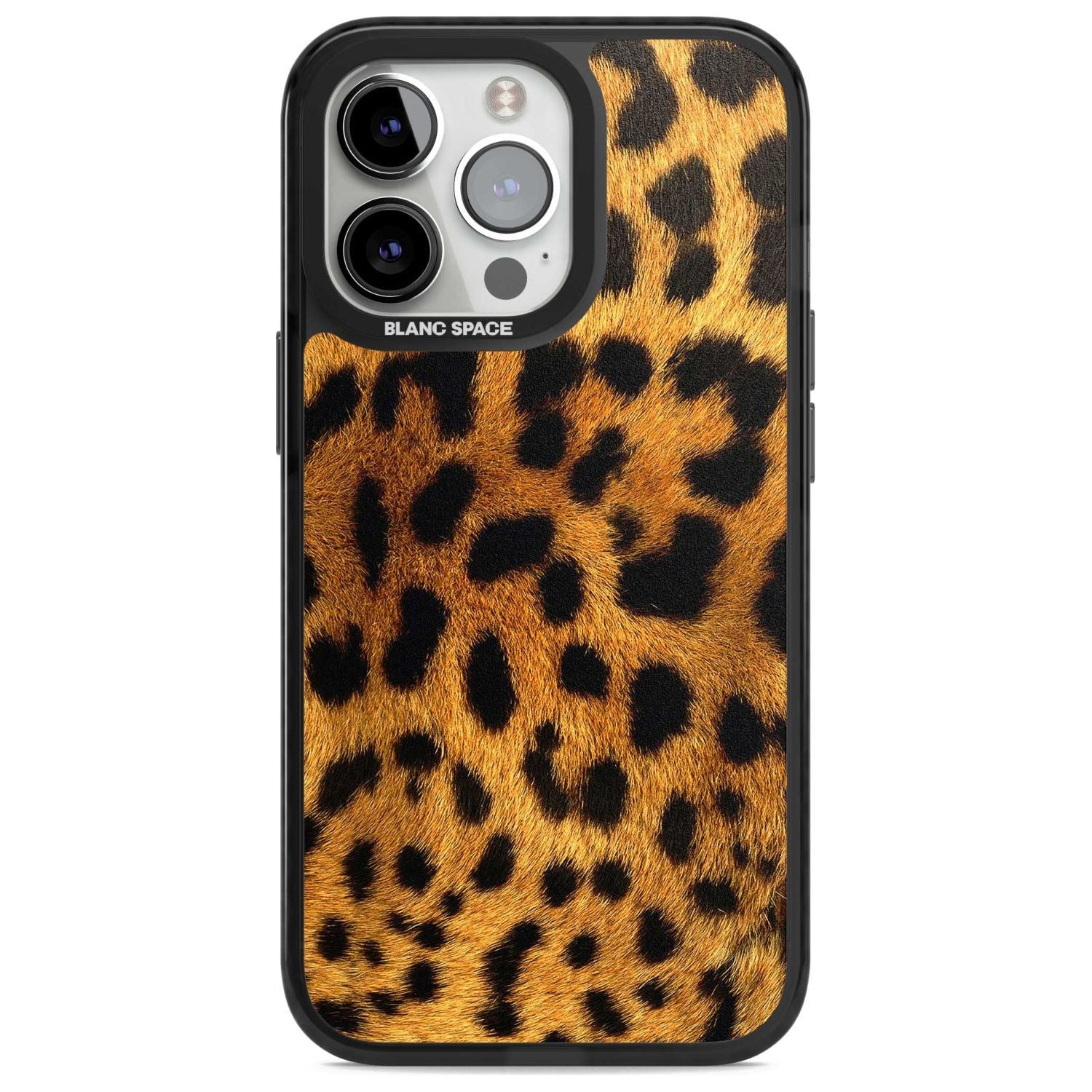 Leopard Print Phone Case iPhone 15 Pro Max / Magsafe Black Impact Case,iPhone 15 Pro / Magsafe Black Impact Case Blanc Space