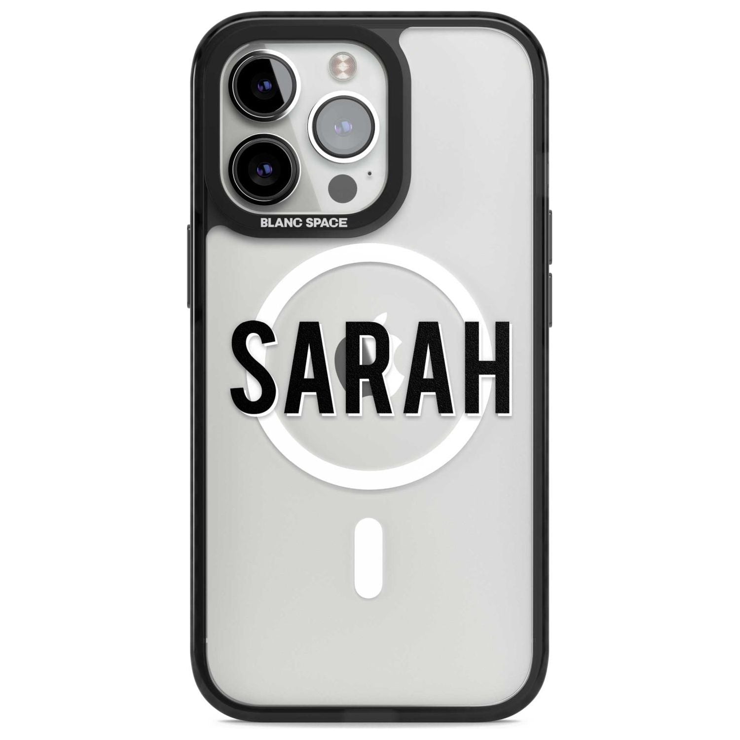 Personalised Clear Text 1A Custom Phone Case iPhone 15 Pro Max / Magsafe Black Impact Case,iPhone 15 Pro / Magsafe Black Impact Case,iPhone 14 Pro Max / Magsafe Black Impact Case,iPhone 14 Pro / Magsafe Black Impact Case,iPhone 13 Pro / Magsafe Black Impact Case Blanc Space