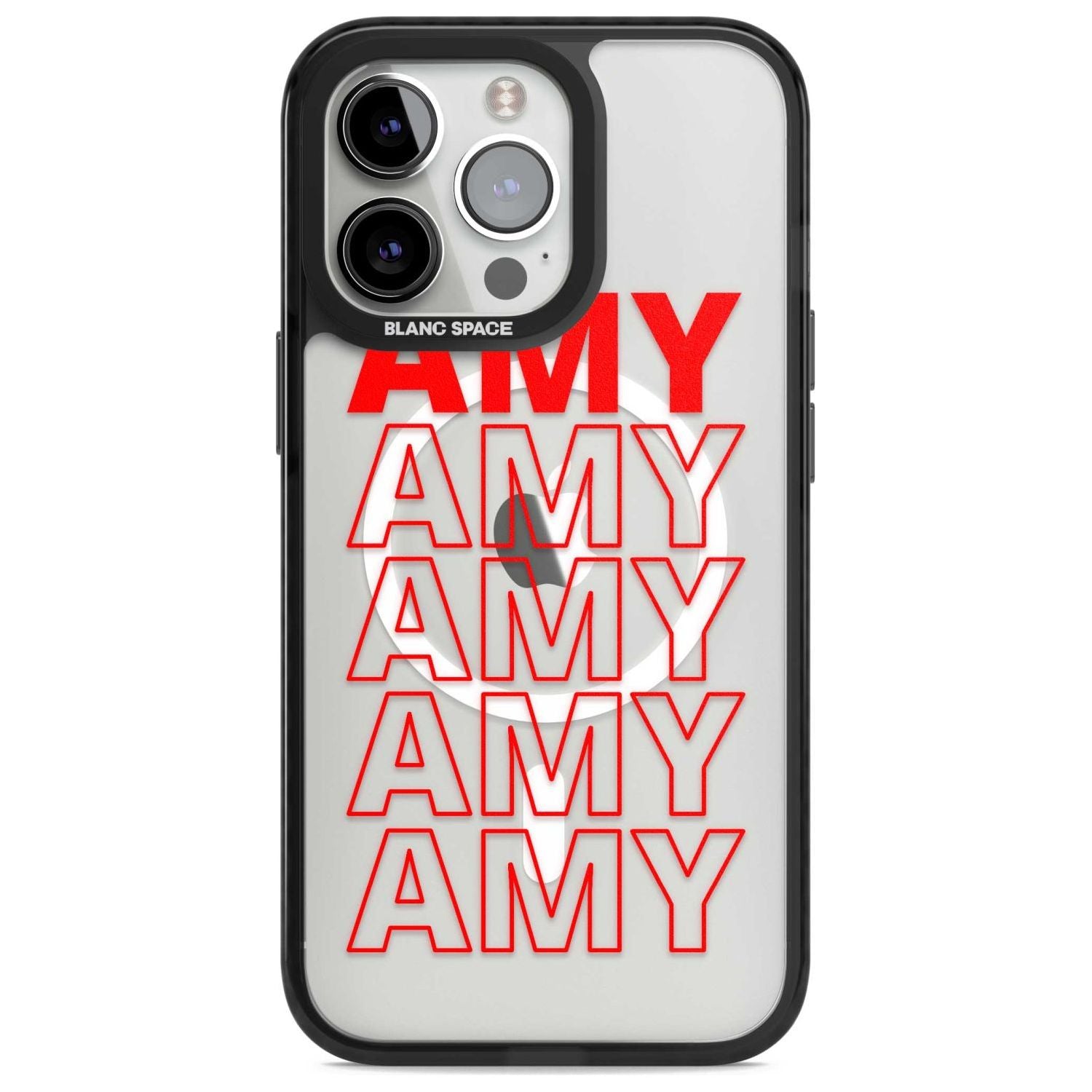 Personalised Clear Text 5B Custom Phone Case iPhone 15 Pro Max / Magsafe Black Impact Case,iPhone 15 Pro / Magsafe Black Impact Case,iPhone 14 Pro Max / Magsafe Black Impact Case,iPhone 14 Pro / Magsafe Black Impact Case,iPhone 13 Pro / Magsafe Black Impact Case Blanc Space