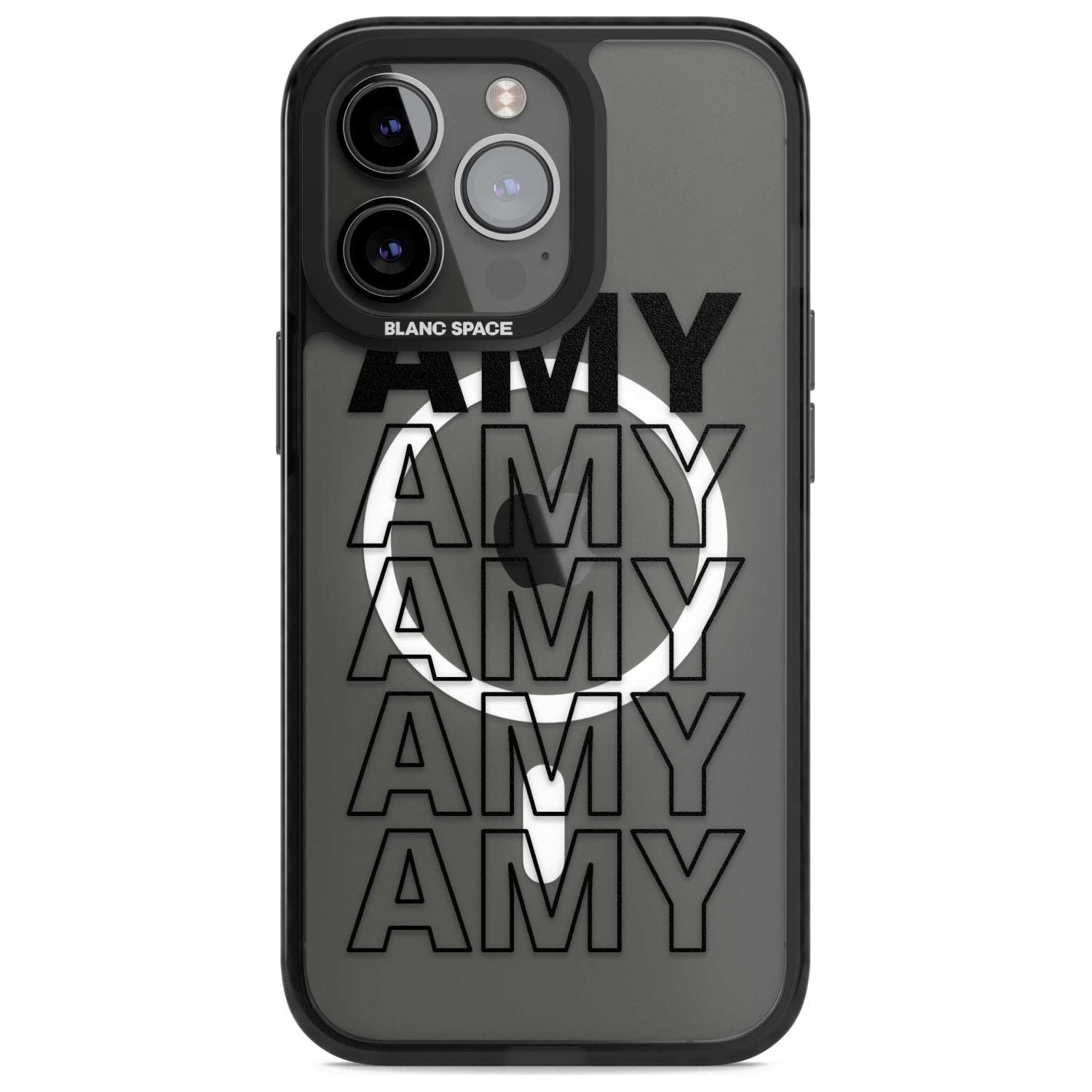 Personalised Clear Text 5E Custom Phone Case iPhone 15 Pro Max / Magsafe Black Impact Case,iPhone 15 Pro / Magsafe Black Impact Case,iPhone 14 Pro Max / Magsafe Black Impact Case,iPhone 14 Pro / Magsafe Black Impact Case,iPhone 13 Pro / Magsafe Black Impact Case Blanc Space