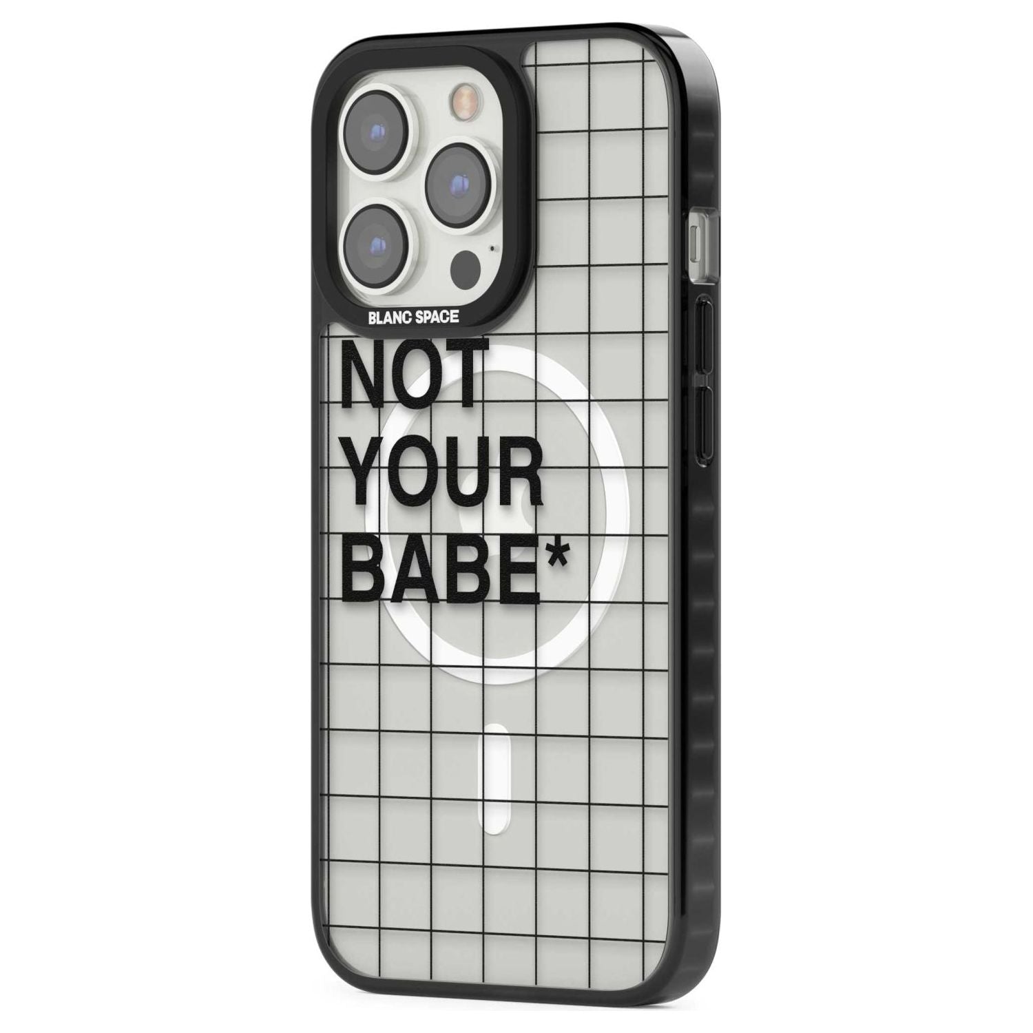 Grid Pattern Not Your Babe Phone Case iPhone 15 Pro Max / Black Impact Case,iPhone 15 Plus / Black Impact Case,iPhone 15 Pro / Black Impact Case,iPhone 15 / Black Impact Case,iPhone 15 Pro Max / Impact Case,iPhone 15 Plus / Impact Case,iPhone 15 Pro / Impact Case,iPhone 15 / Impact Case,iPhone 15 Pro Max / Magsafe Black Impact Case,iPhone 15 Plus / Magsafe Black Impact Case,iPhone 15 Pro / Magsafe Black Impact Case,iPhone 15 / Magsafe Black Impact Case,iPhone 14 Pro Max / Black Impact Case,iPhone 14 Plus /