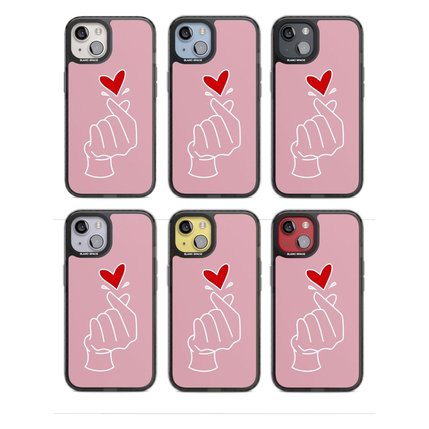 Pink Heart Hand