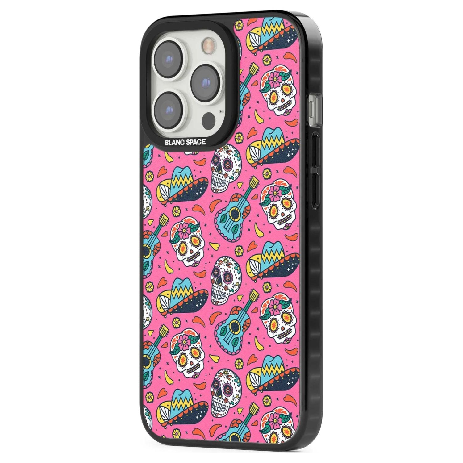 Pink Day Of The Dead Pattern