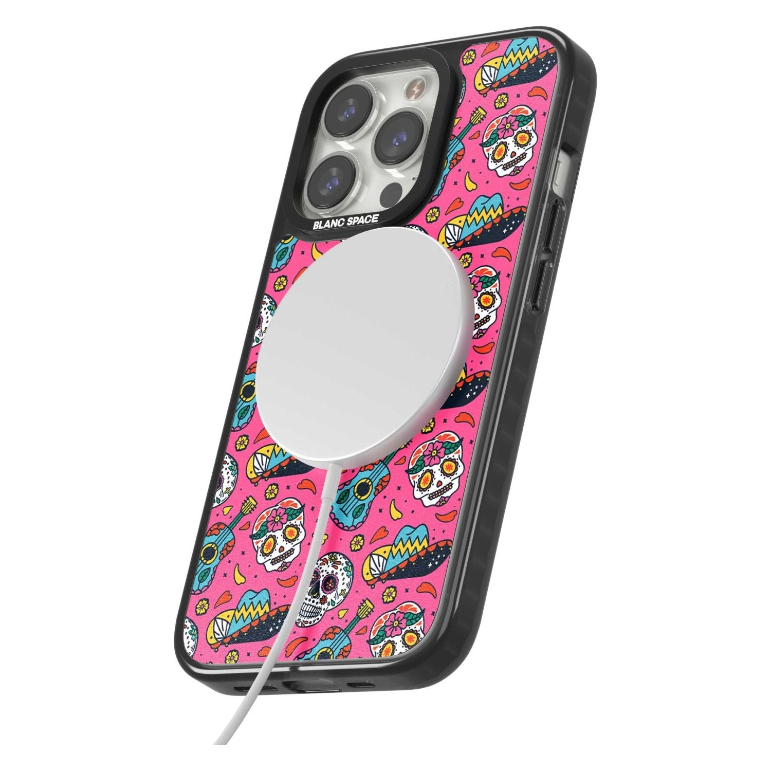 Pink Day Of The Dead Pattern