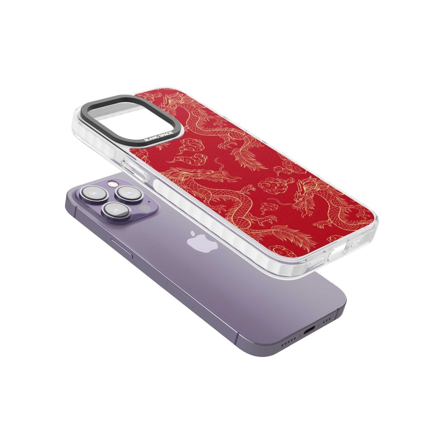 Red And Gold Dragon Pattern