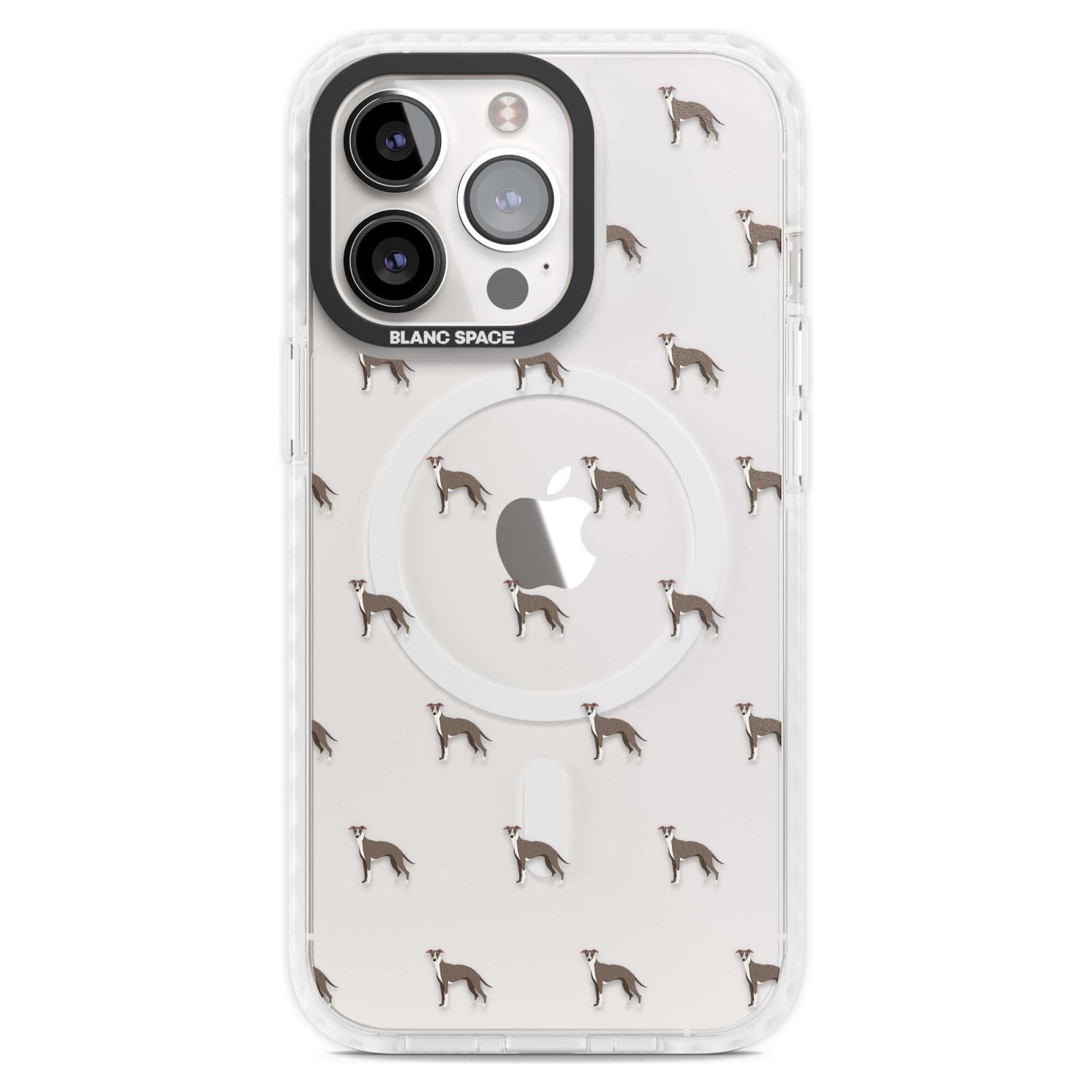 Whippet Dog Pattern Clear