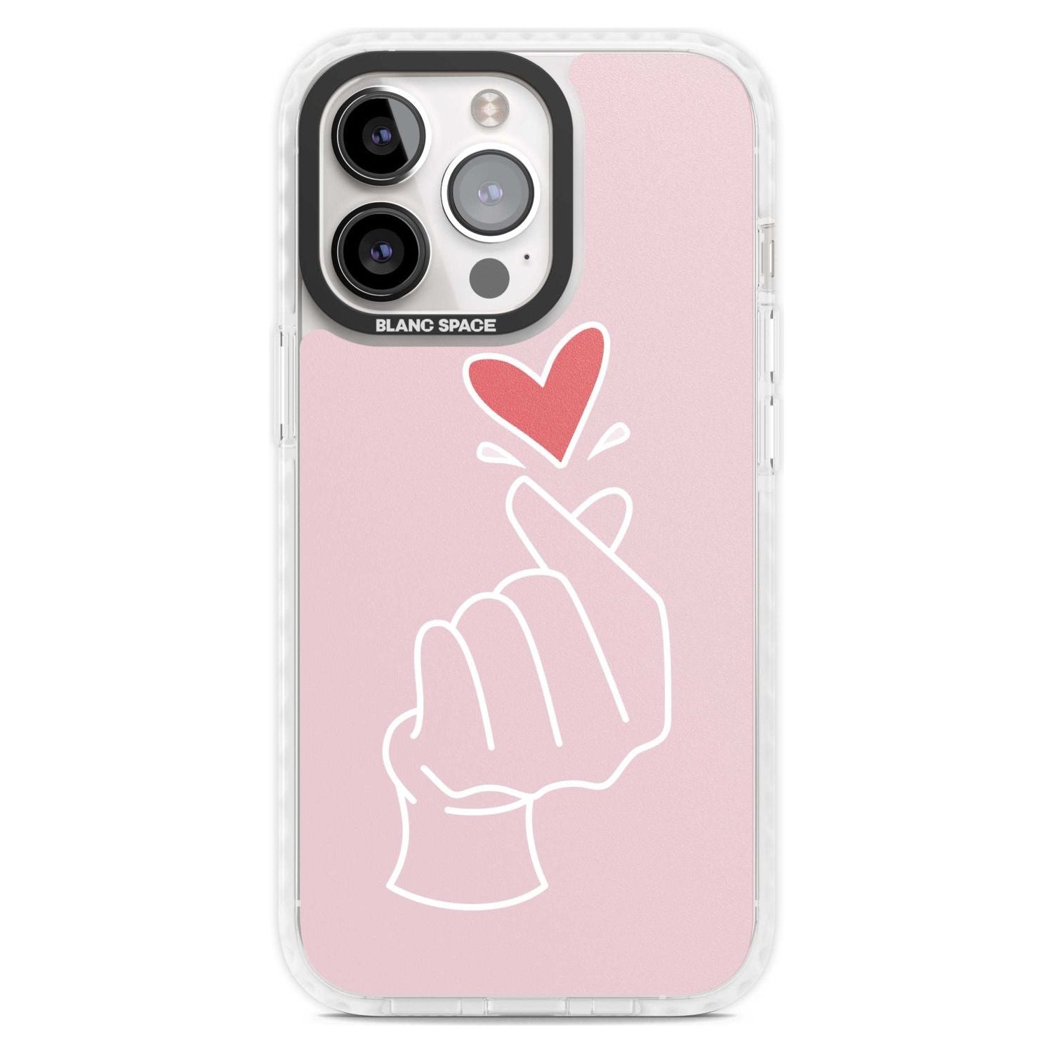 Pink Heart Hand