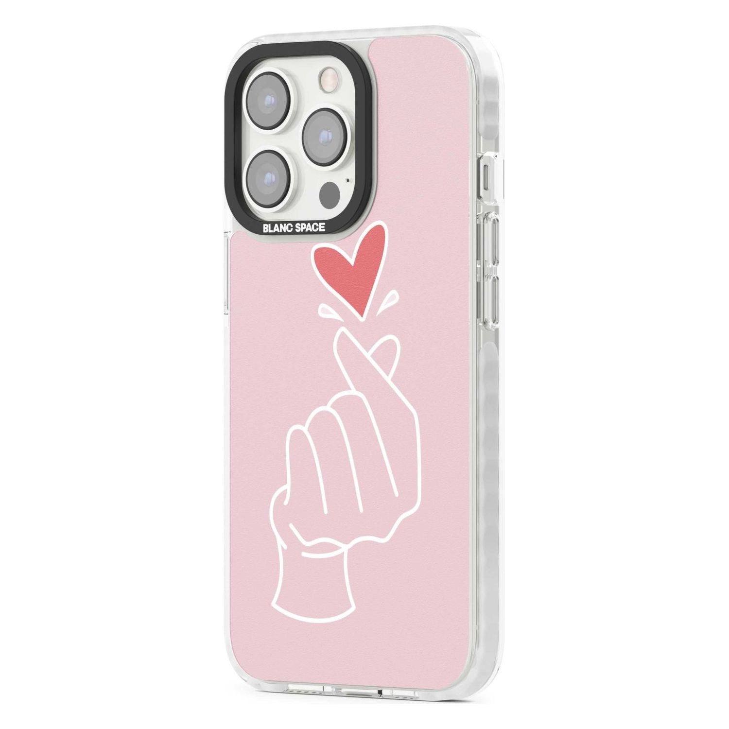Pink Heart Hand