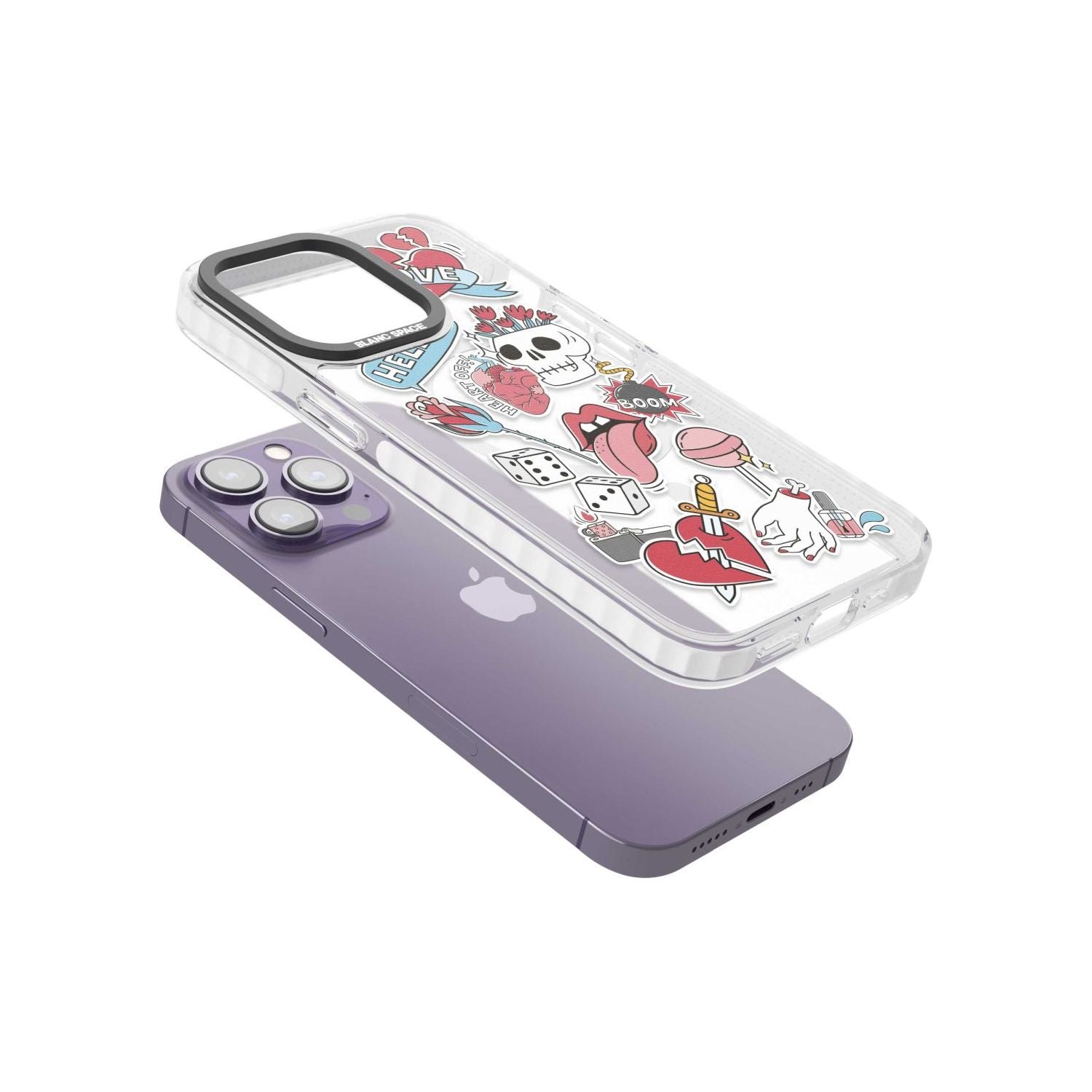 Skull & Flowers Stickers