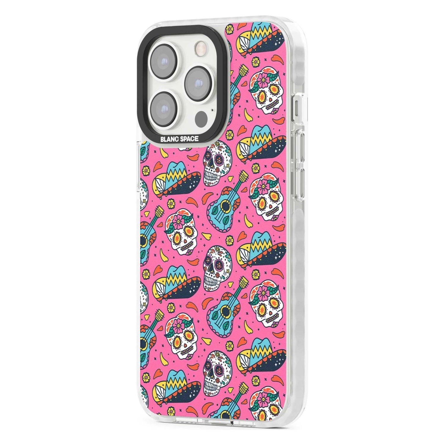 Pink Day Of The Dead Pattern