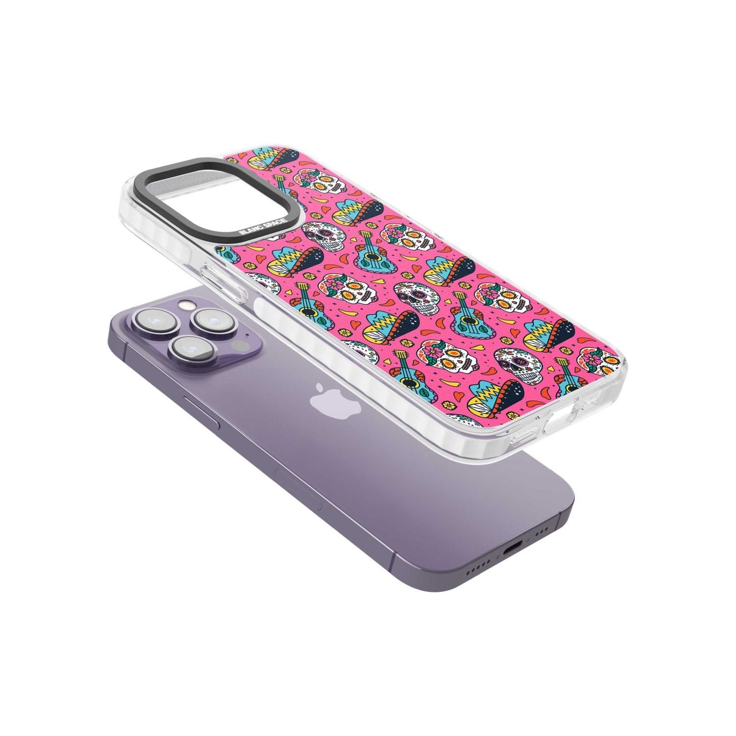 Pink Day Of The Dead Pattern