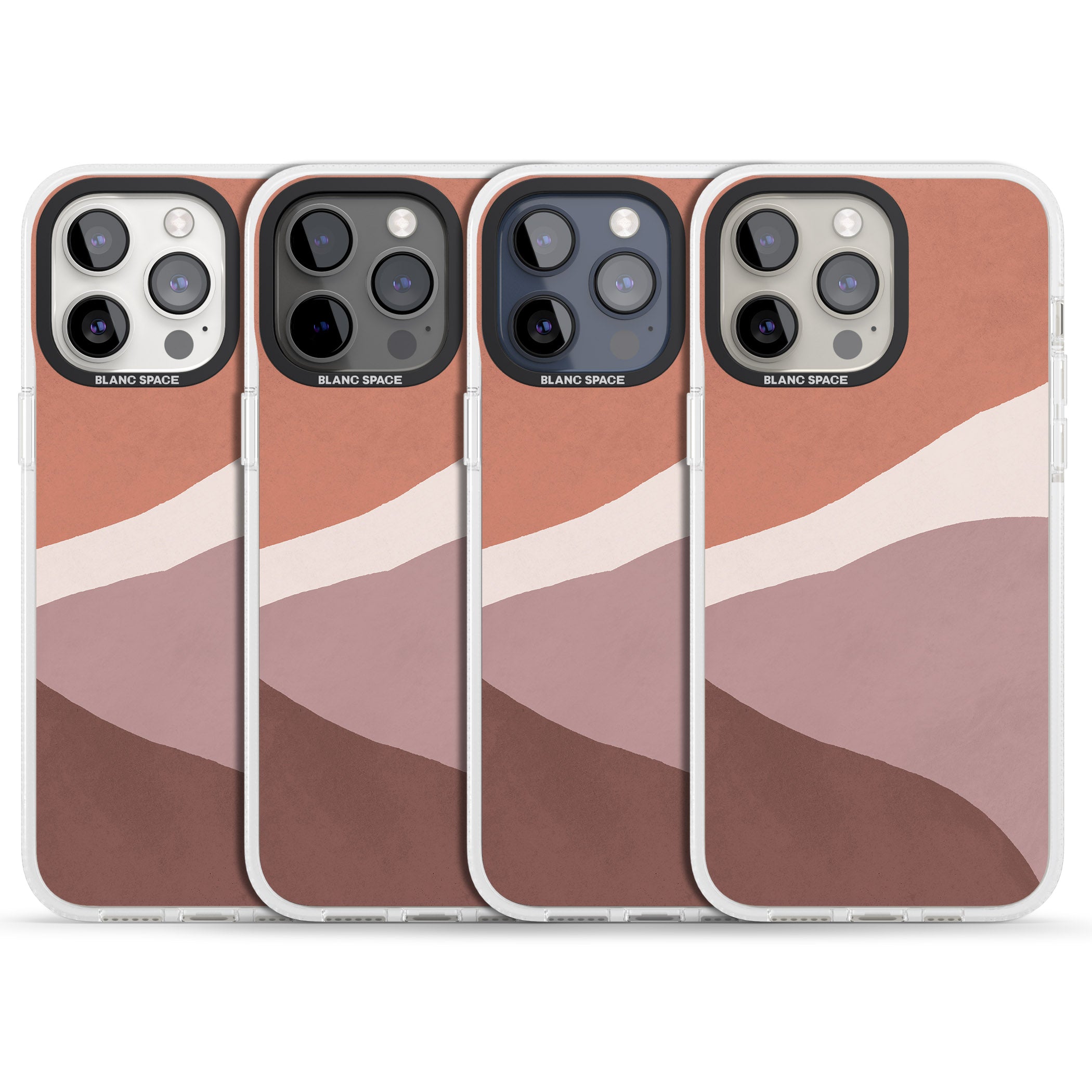 Lush Abstract Watercolour Design #2 iPhone 15 Pro Max / 15 Pro / 14 Pro Max / 14 Pro / 13 Pro Clear Case Impact Air - Blanc Space