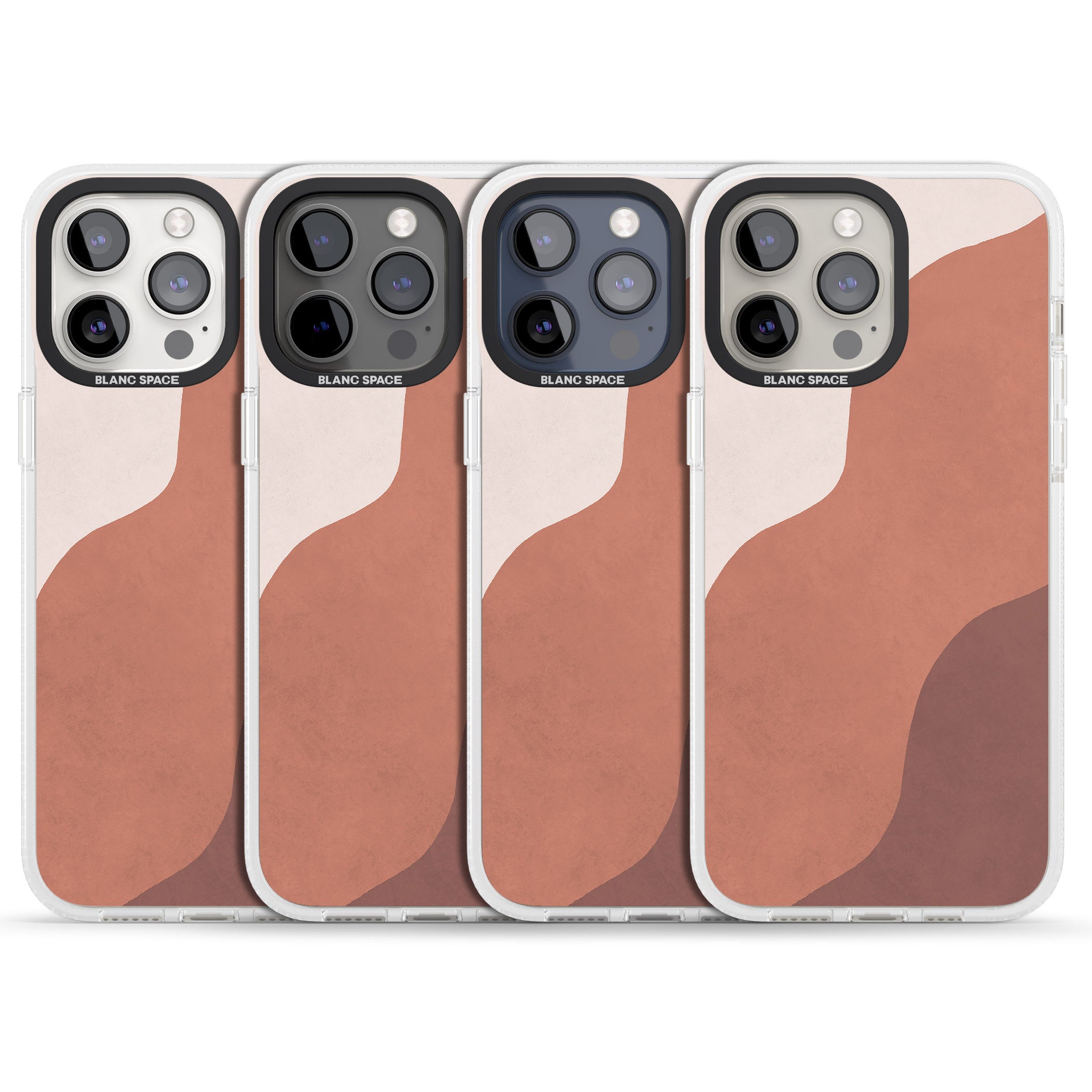 Lush Abstract Watercolour Design #3 iPhone 15 Pro Max / 15 Pro / 14 Pro Max / 14 Pro / 13 Pro Clear Case Impact Air - Blanc Space