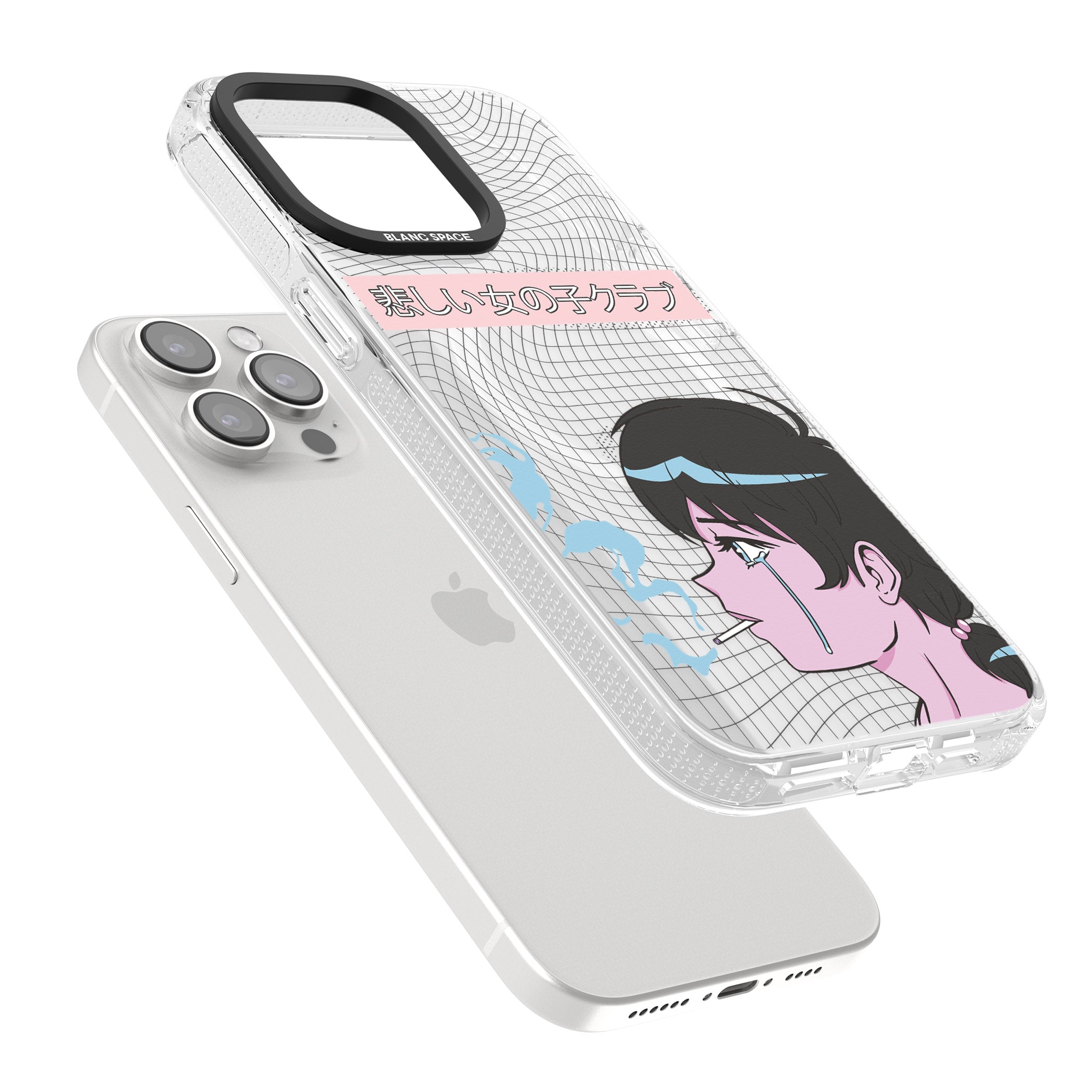 Lost Love iPhone 15 Pro Max / 15 Pro / 14 Pro Max / 14 Pro / 13 Pro Clear Case Impact Air - Blanc Space