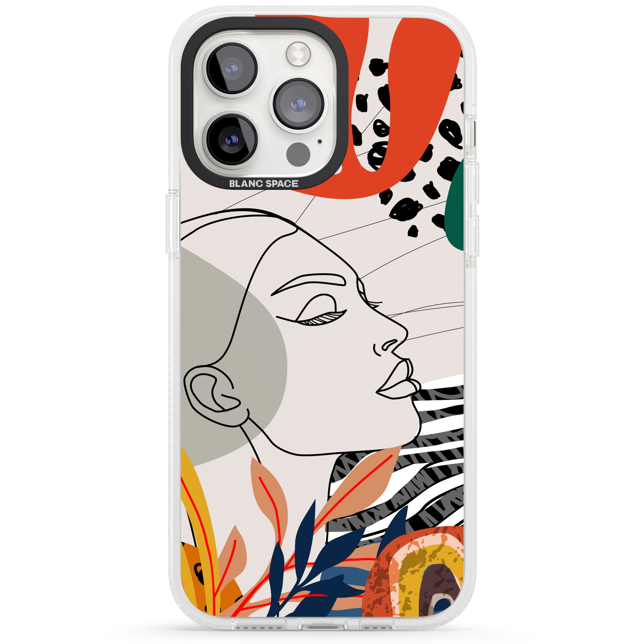 Girl Gone Wild iPhone 15 Pro Max / 15 Pro / 14 Pro Max / 14 Pro / 13 Pro Clear Case Impact Air - Blanc Space