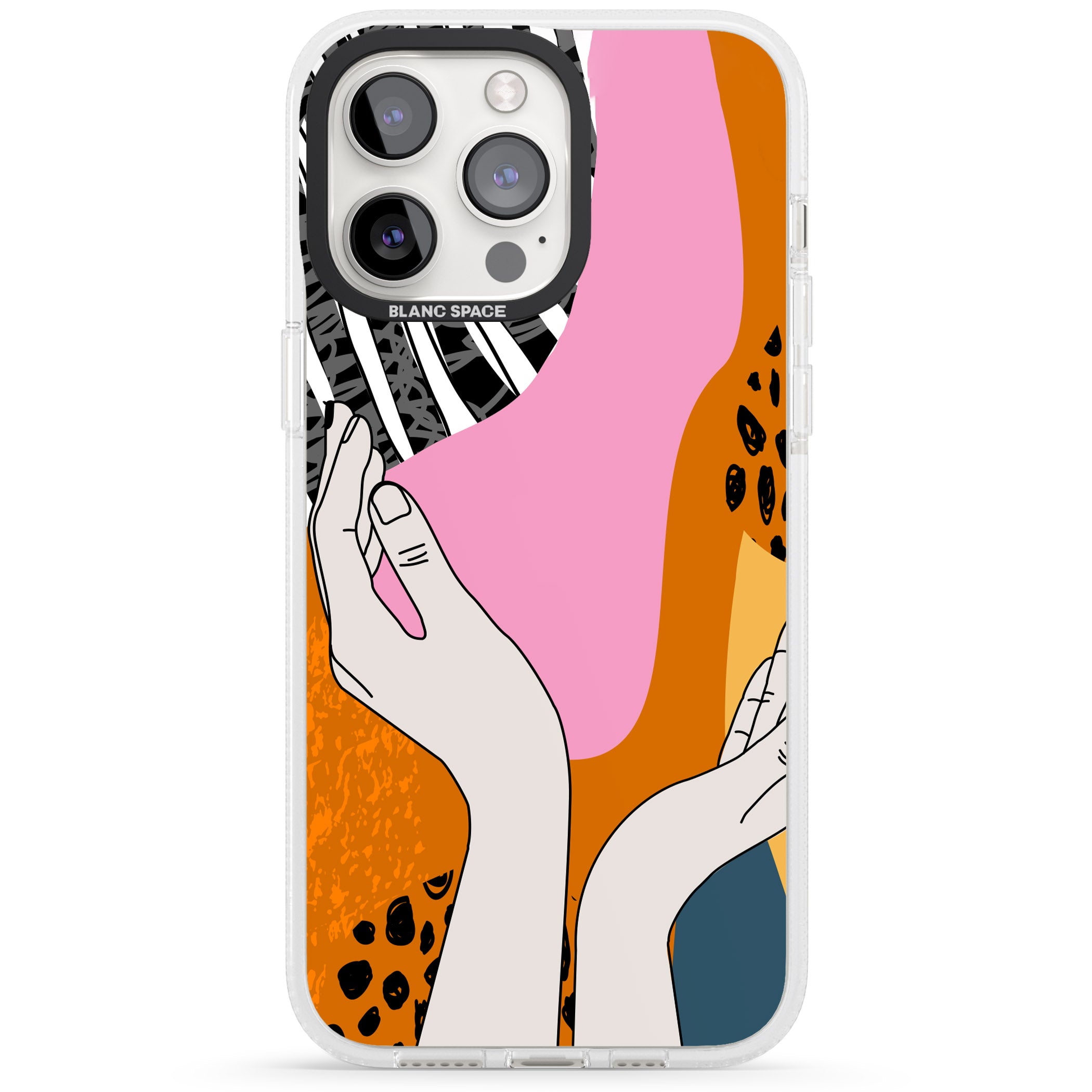 Catching Feels iPhone 15 Pro Max / 15 Pro / 14 Pro Max / 14 Pro / 13 Pro Clear Case Impact Air - Blanc Space