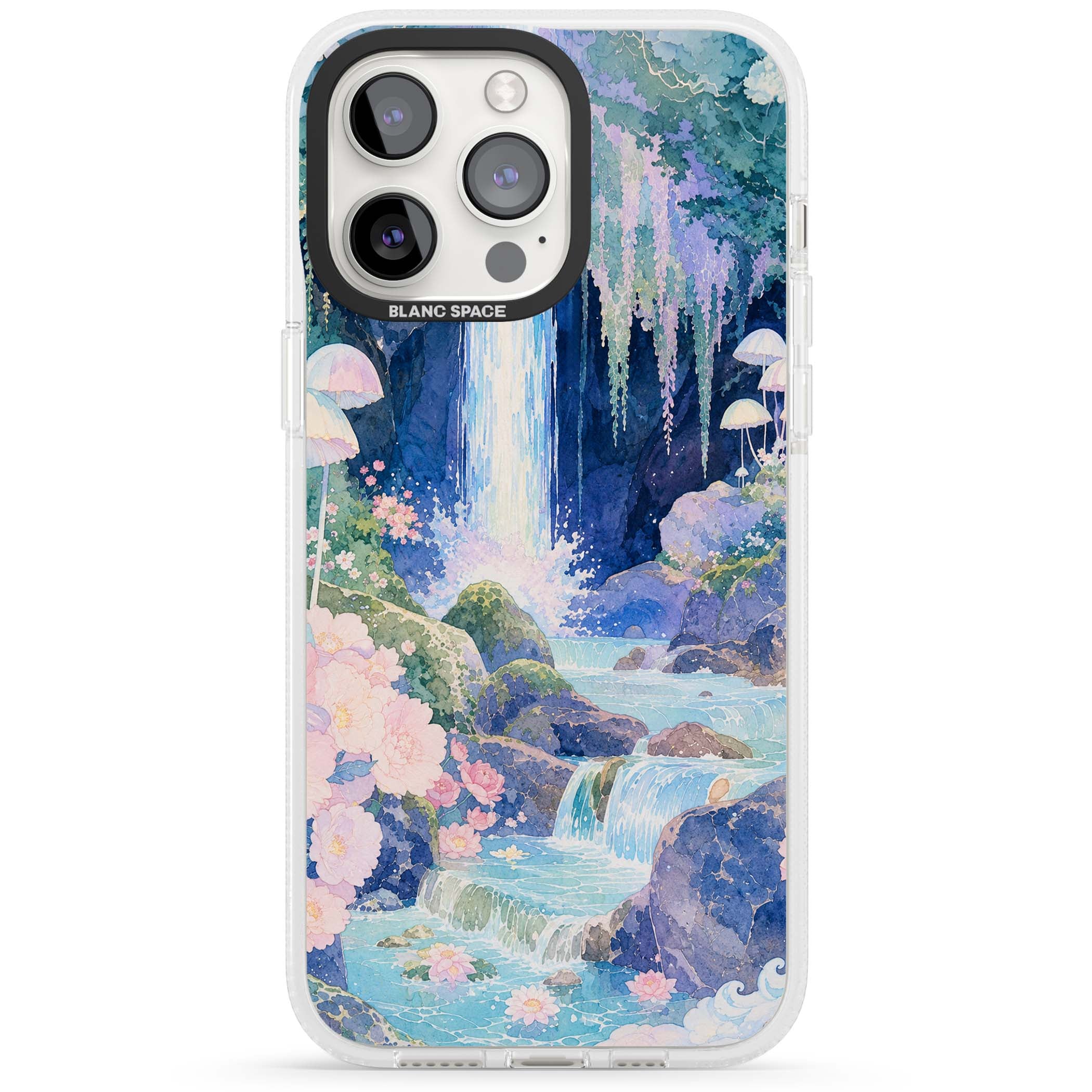 Mystic Waterfall art iPhone case | Clear Case Impact Air case for iPhone 15 Pro, iPhone 15 Pro Max