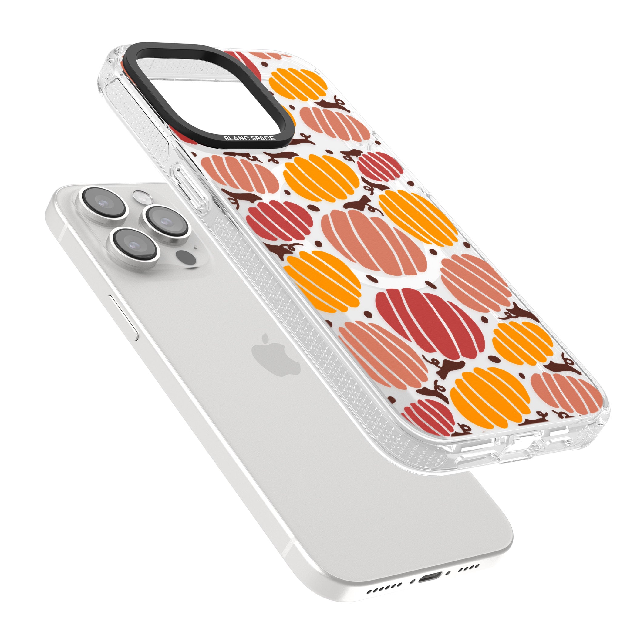 Autumn Pumpkin Patch iPhone 15 Pro Max / 15 Pro / 14 Pro Max / 14 Pro / 13 Pro Clear Case Impact Air - Blanc Space